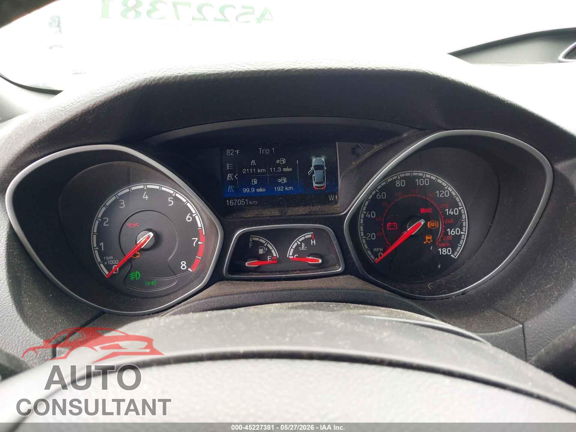 FORD FOCUS ST 2017 - 1FADP3L99HL258249