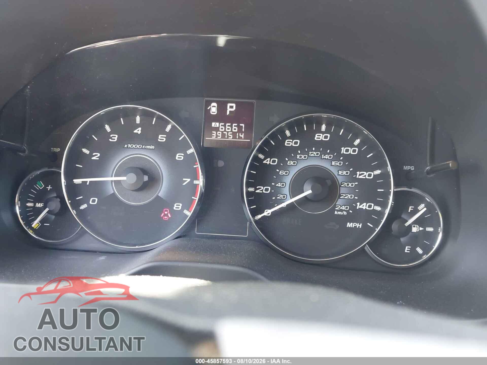 SUBARU OUTBACK 2010 - 4S4BRBLC2A3324787