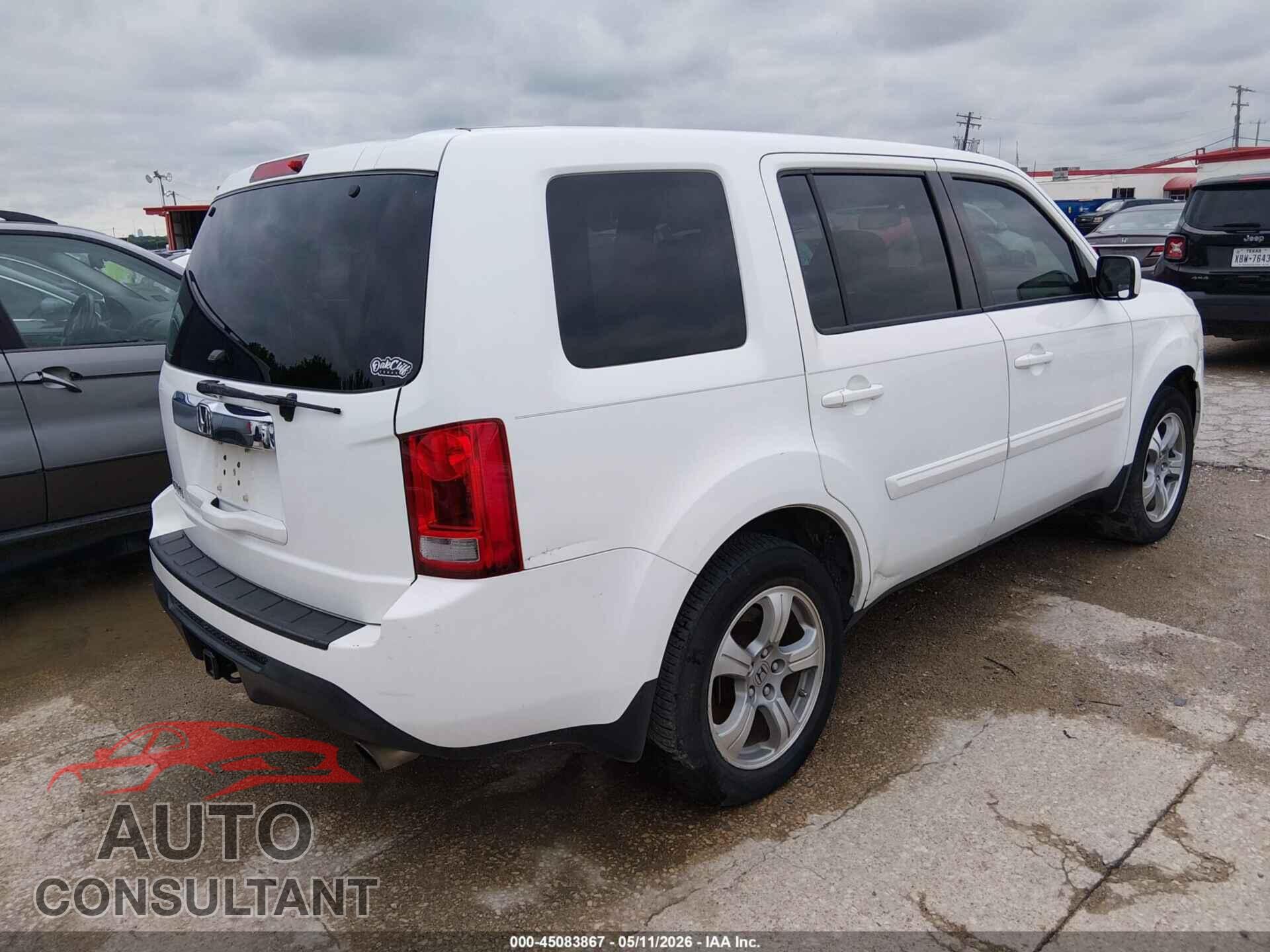 HONDA PILOT 2013 - 5FNYF3H54DB028507