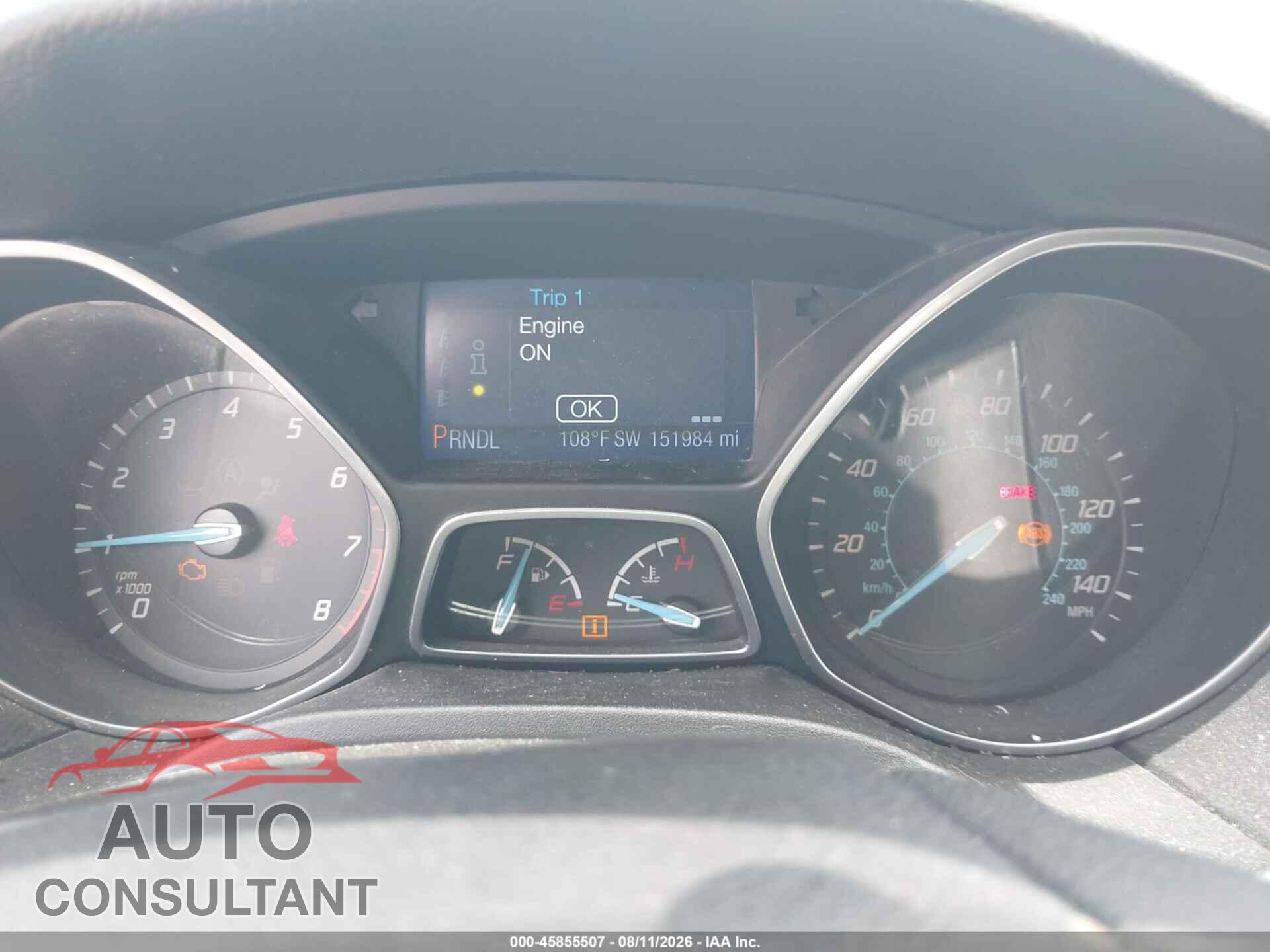 FORD FOCUS 2013 - 1FADP3E28DL372575