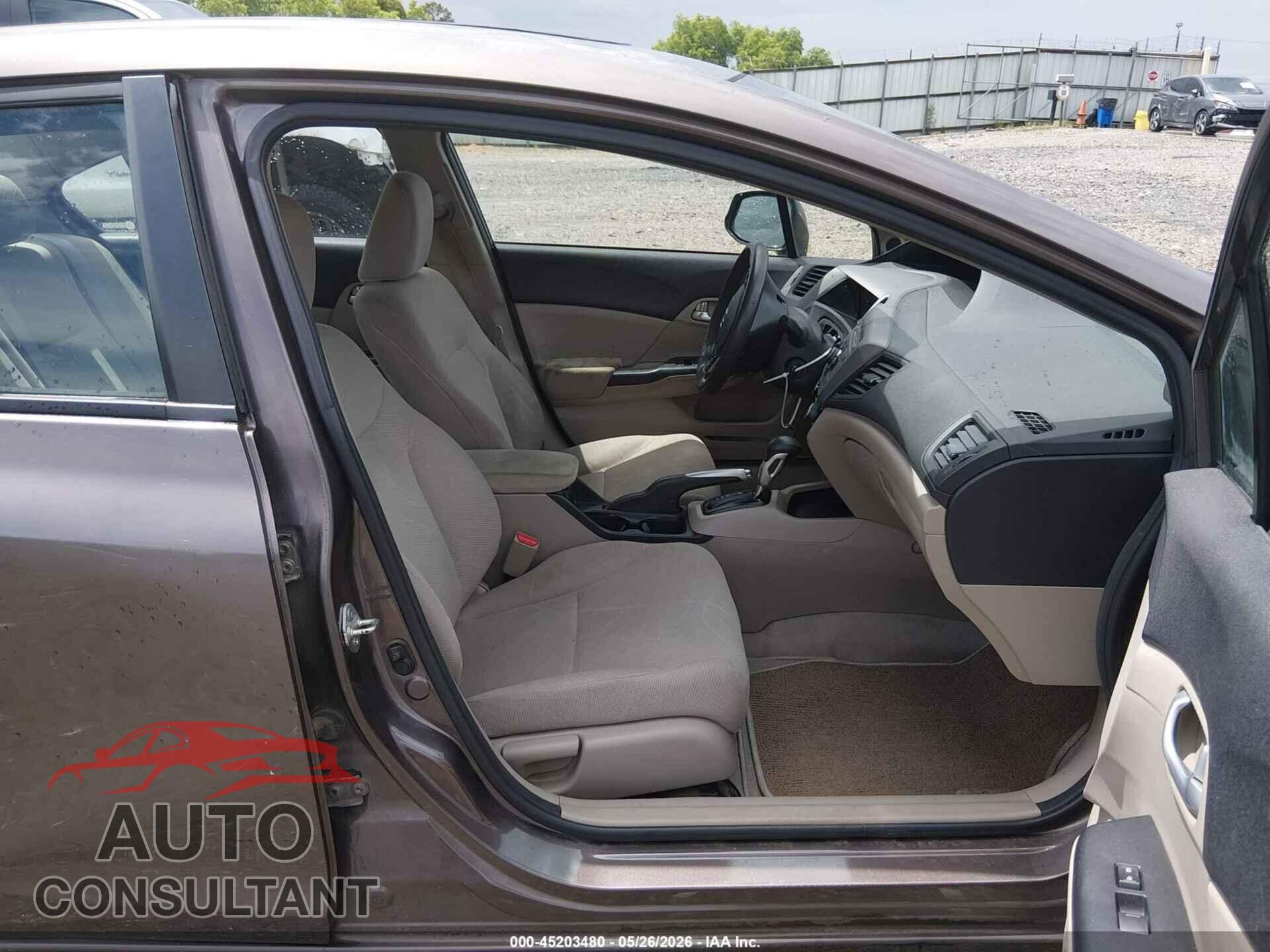 HONDA CIVIC 2012 - 2HGFB2F8XCH522858