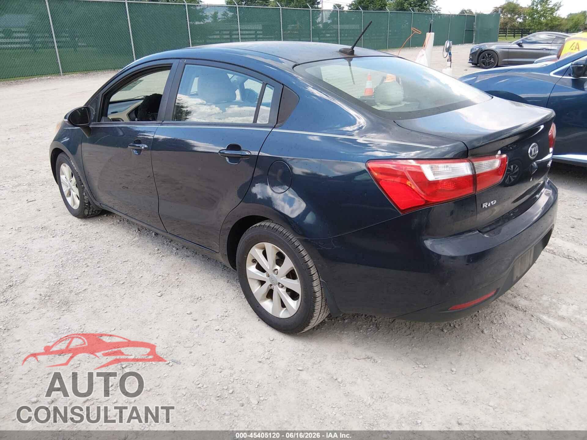 KIA RIO 2013 - KNADN4A39D6165824