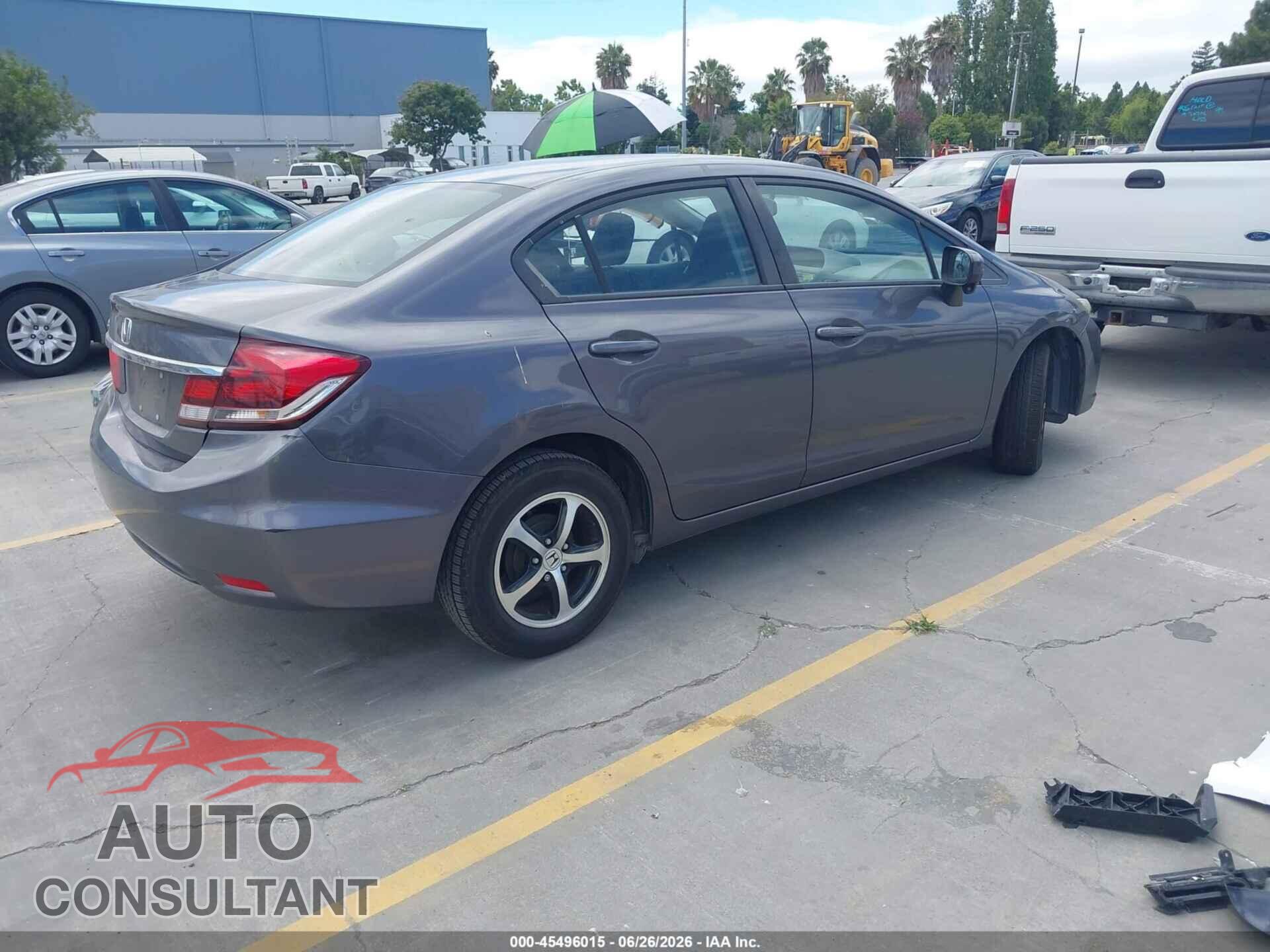 HONDA CIVIC 2015 - 19XFB2F76FE243543