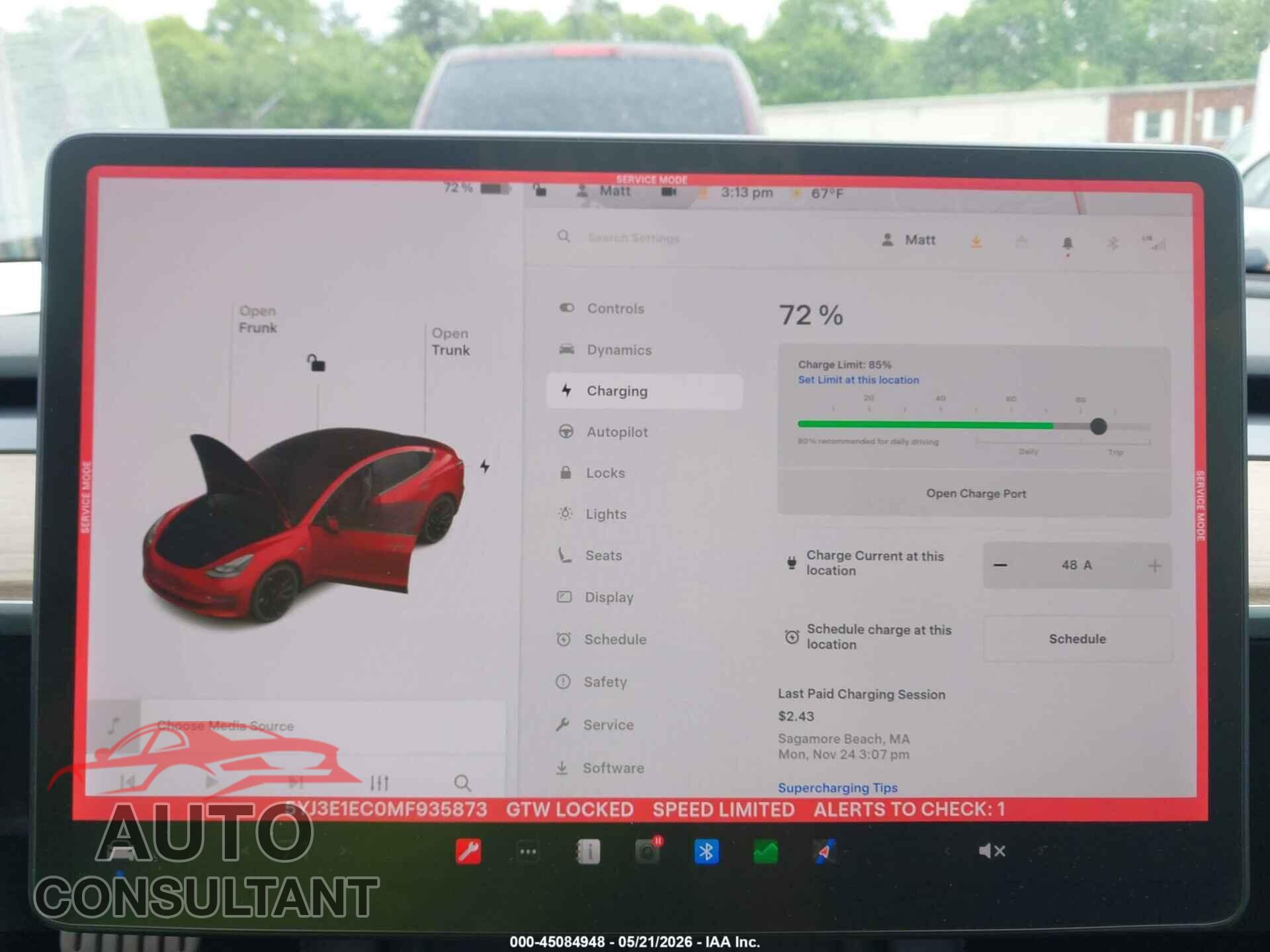 TESLA MODEL 3 2021 - 5YJ3E1EC0MF935873