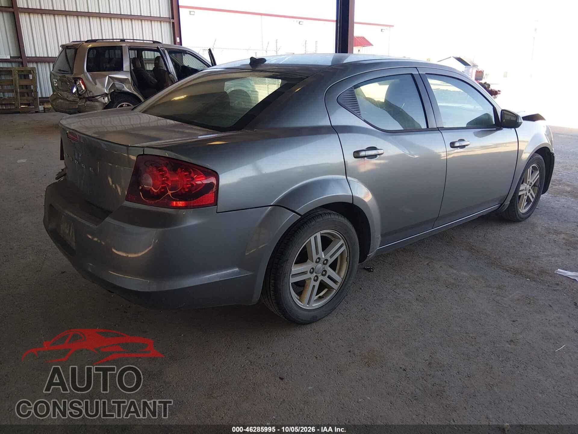 DODGE AVENGER 2012 - 1C3CDZCB6CN196685