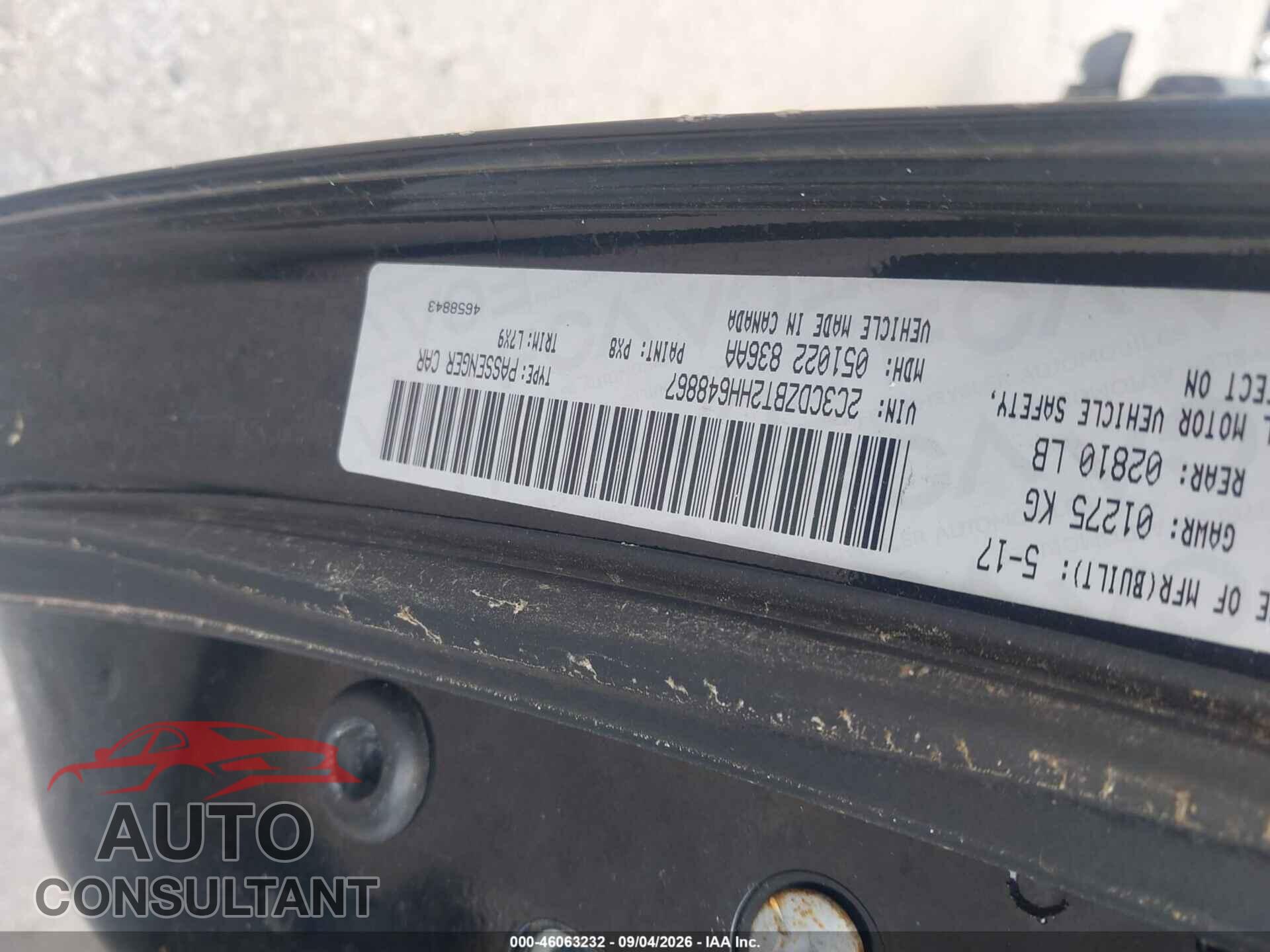 DODGE CHALLENGER 2017 - 2C3CDZBT2HH648867