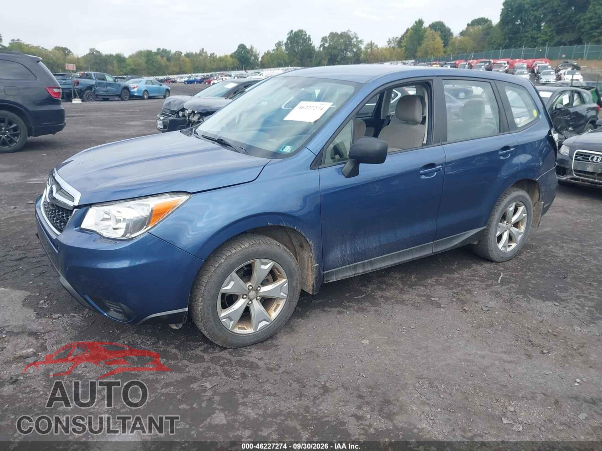 SUBARU FORESTER 2014 - JF2SJAAC8EH412536
