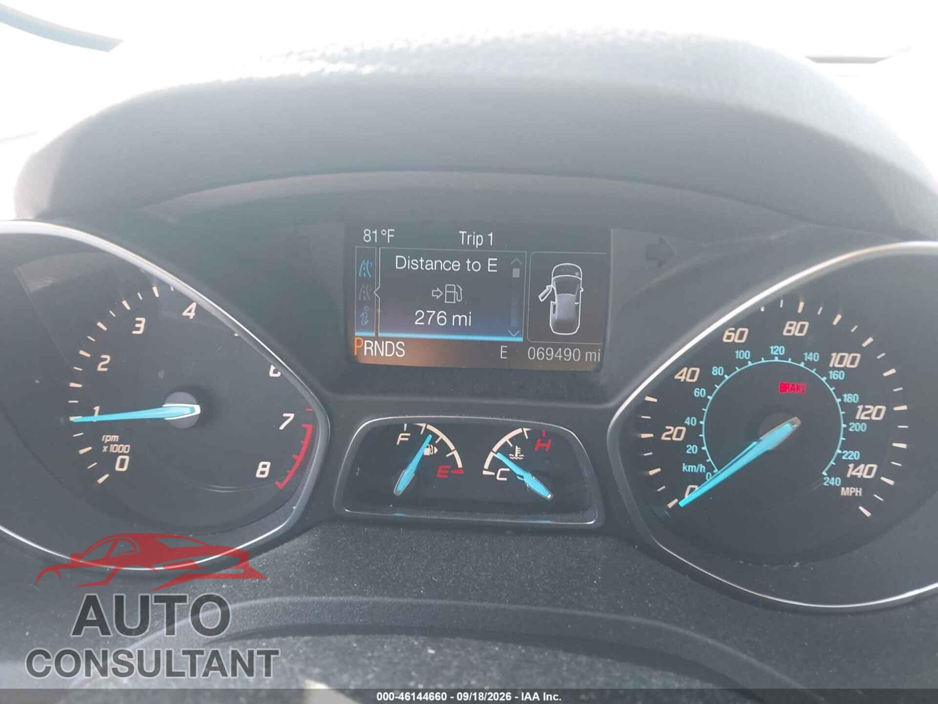 FORD ESCAPE 2014 - 1FMCU0JX9EUB22901