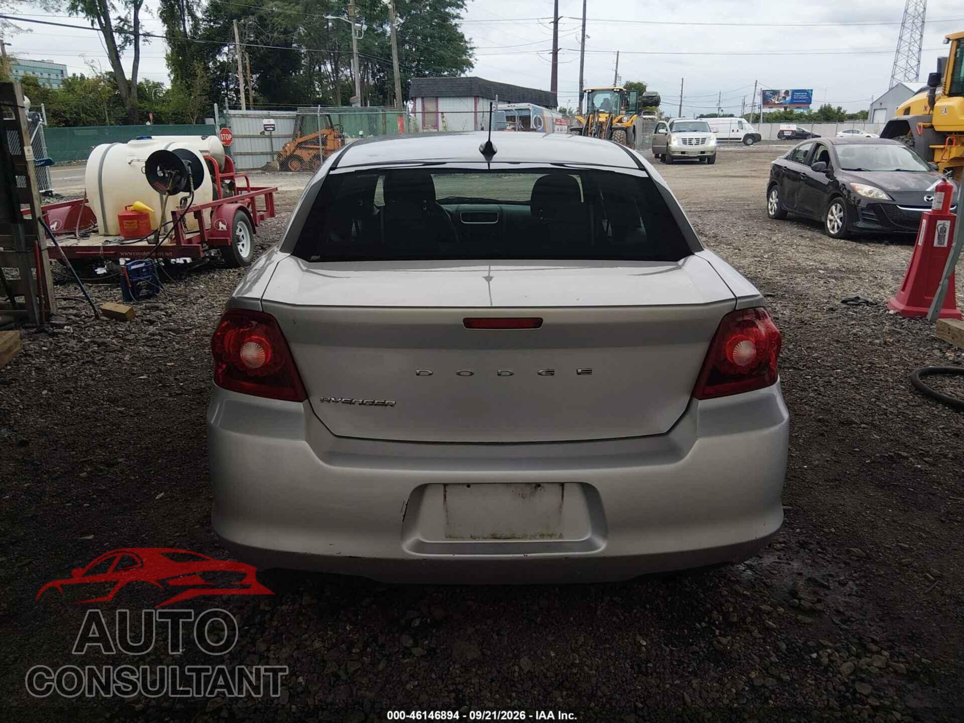 DODGE AVENGER 2012 - 1C3CDZAB2CN231046