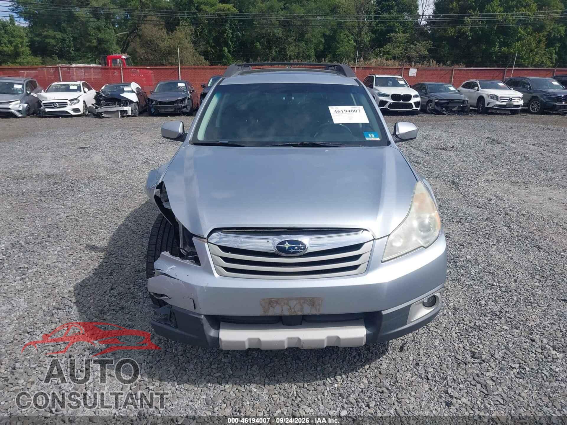 SUBARU OUTBACK 2012 - 4S4BRDKC9C2254792