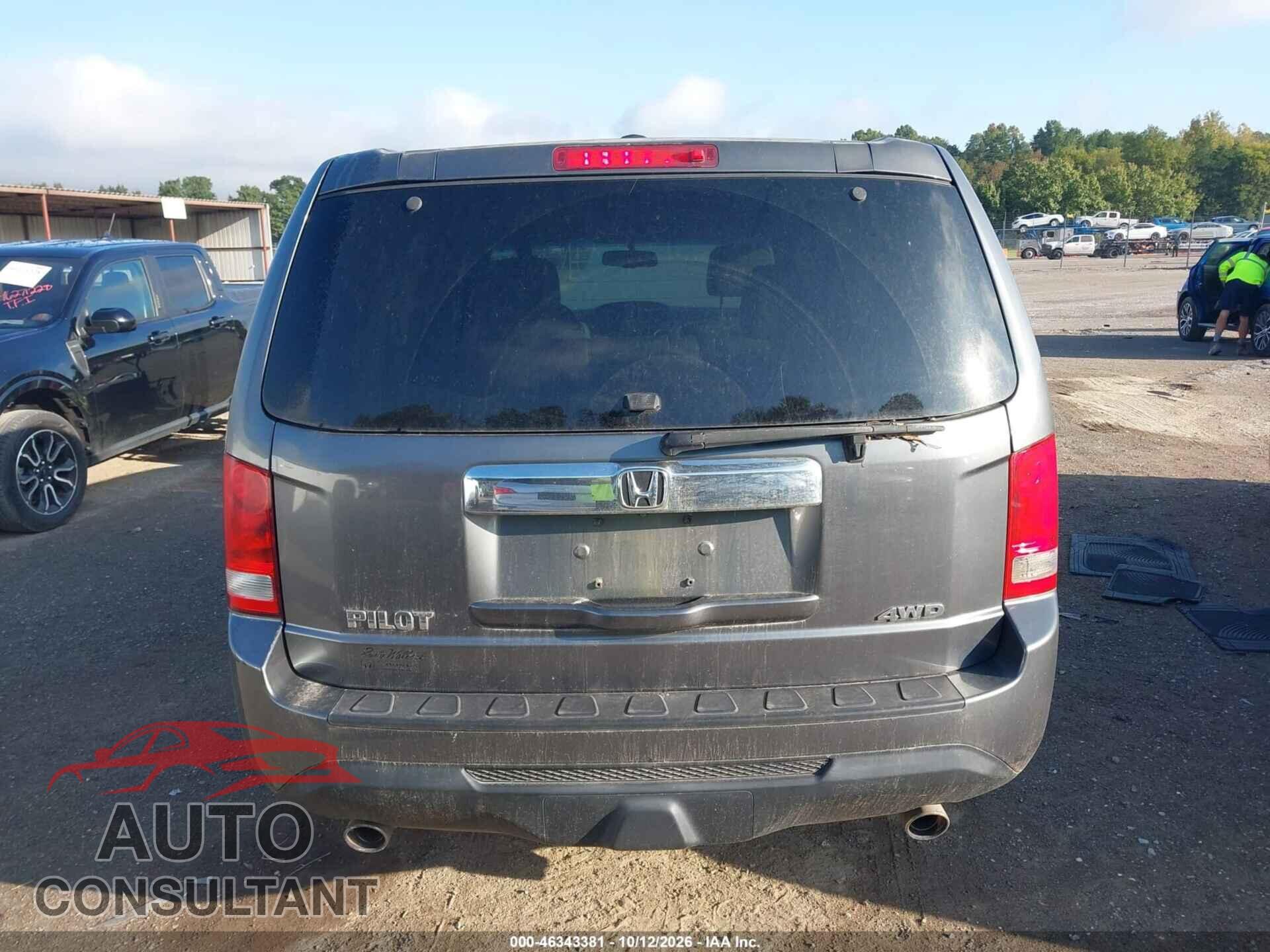 HONDA PILOT 2012 - 5FNYF4H57CB031972