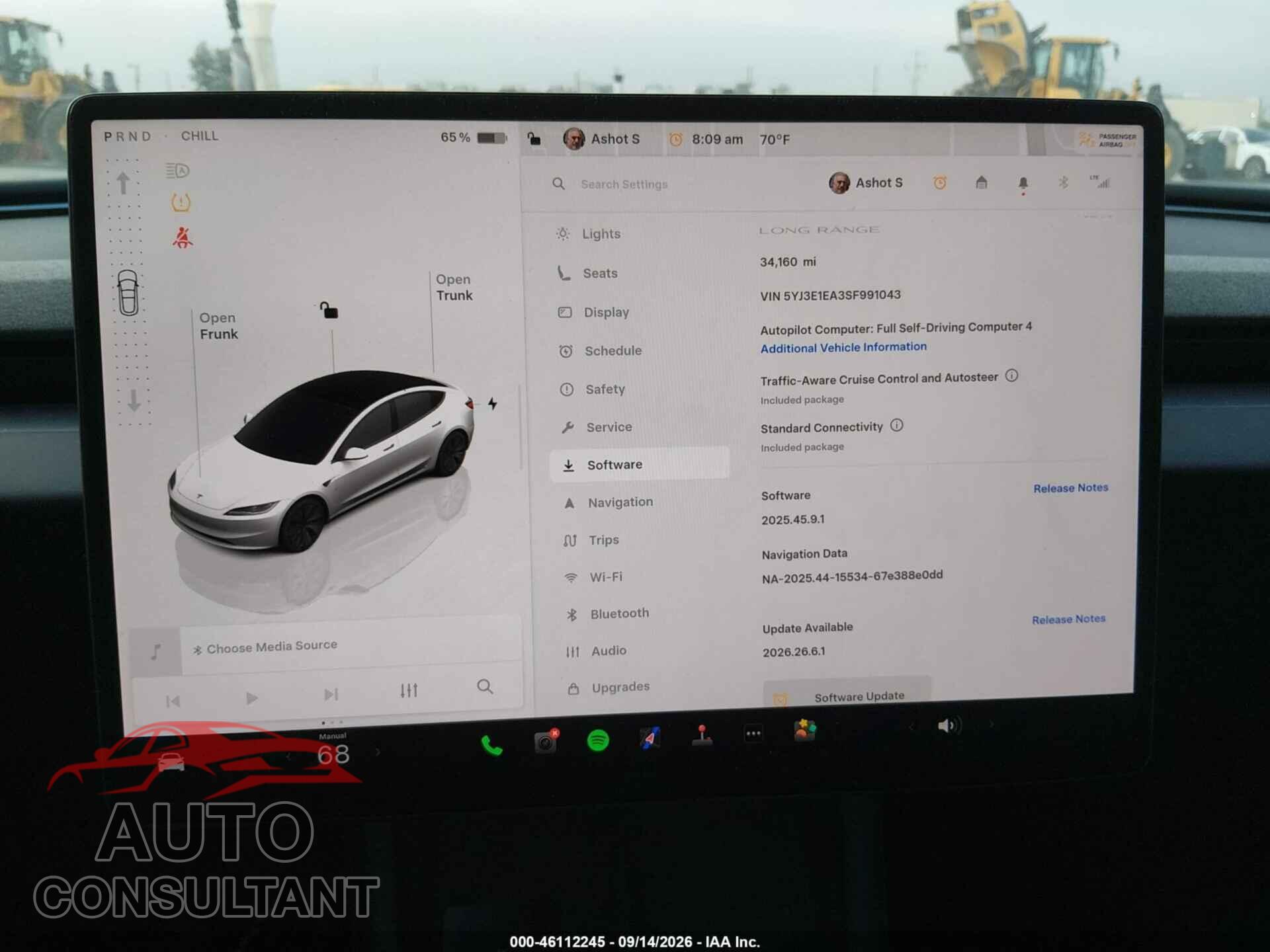 TESLA MODEL 3 2025 - 5YJ3E1EA3SF991043