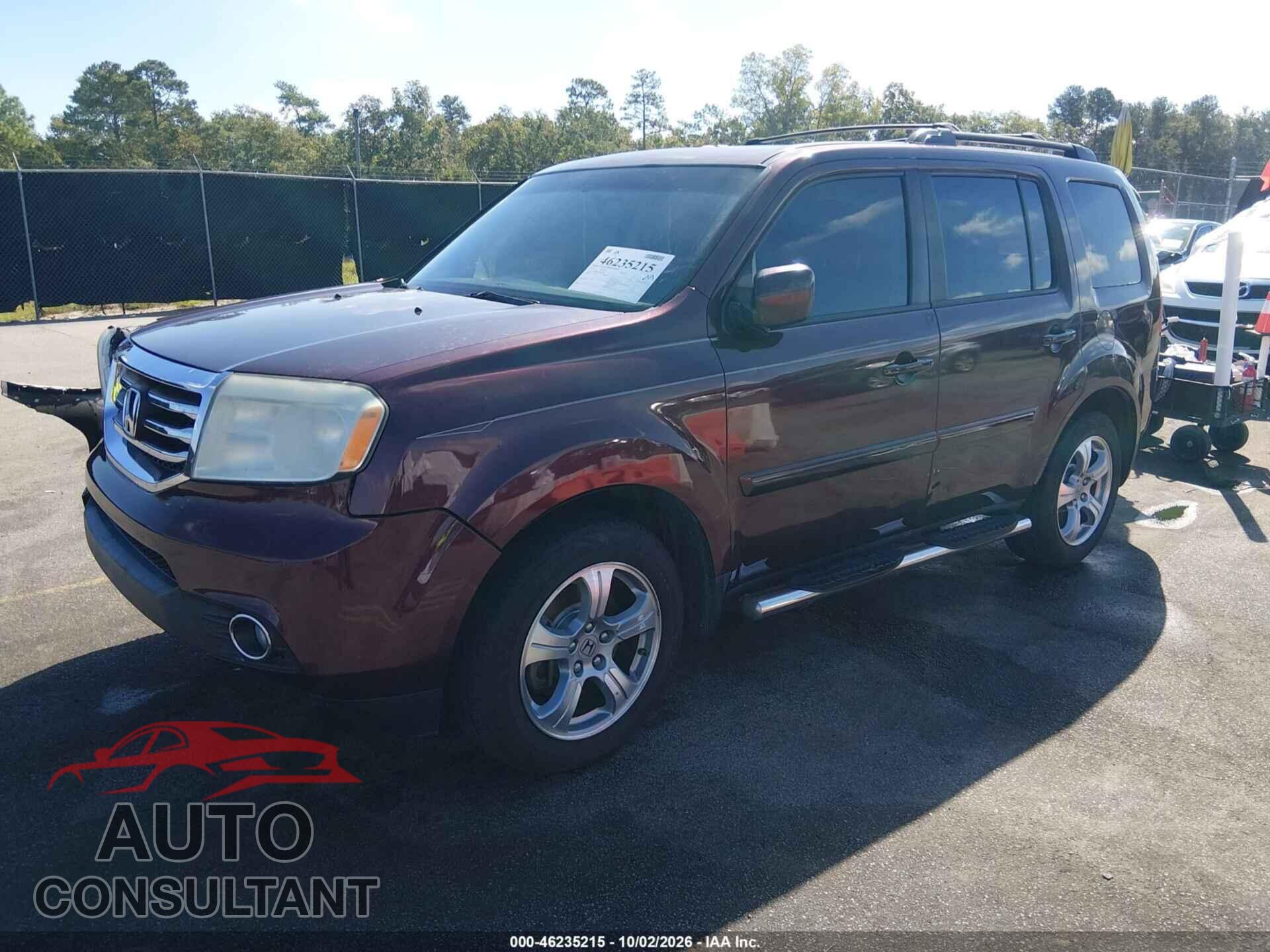 HONDA PILOT 2013 - 5FNYF3H51DB032322