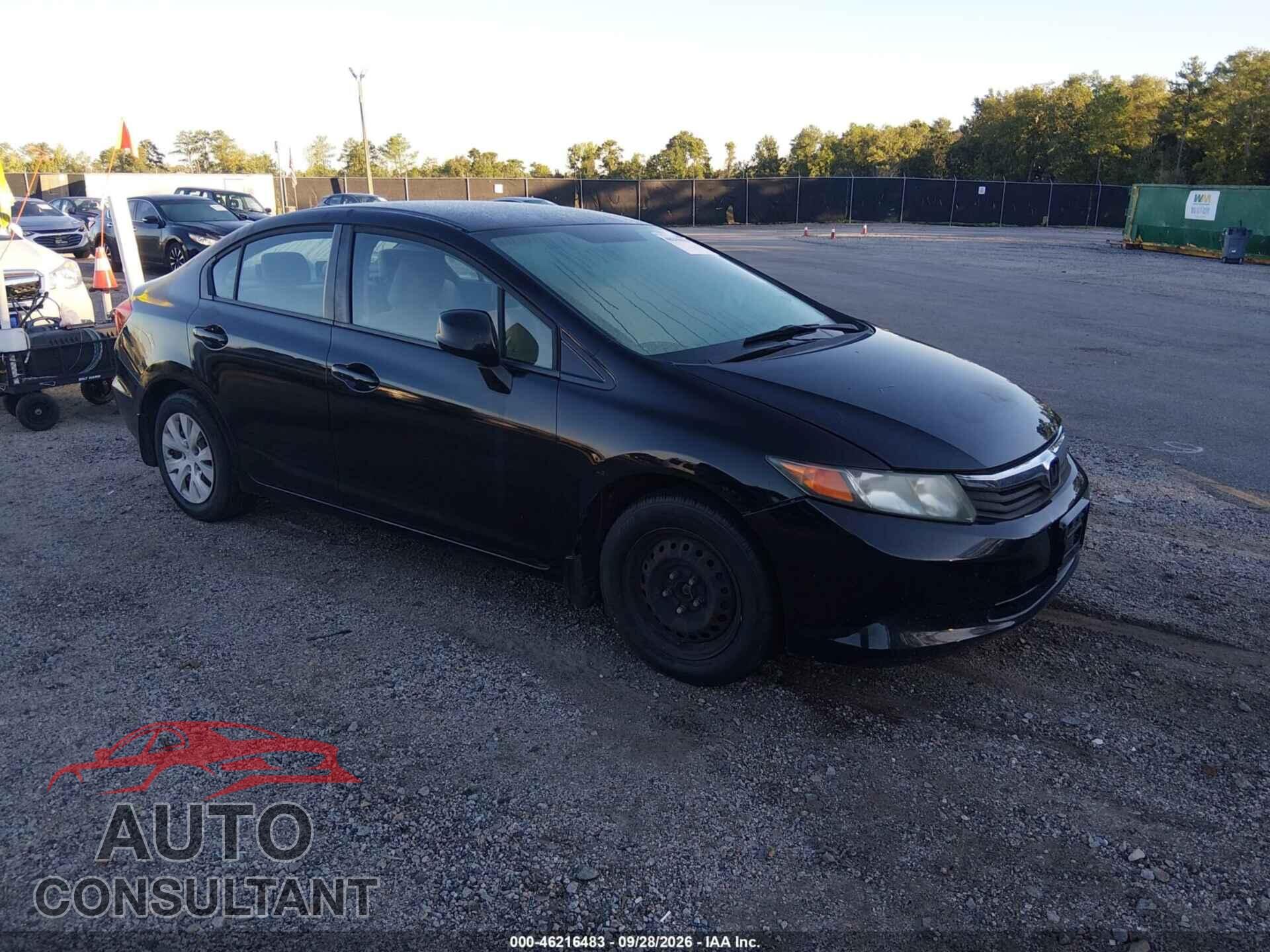 HONDA CIVIC 2012 - 2HGFB2F52CH525744