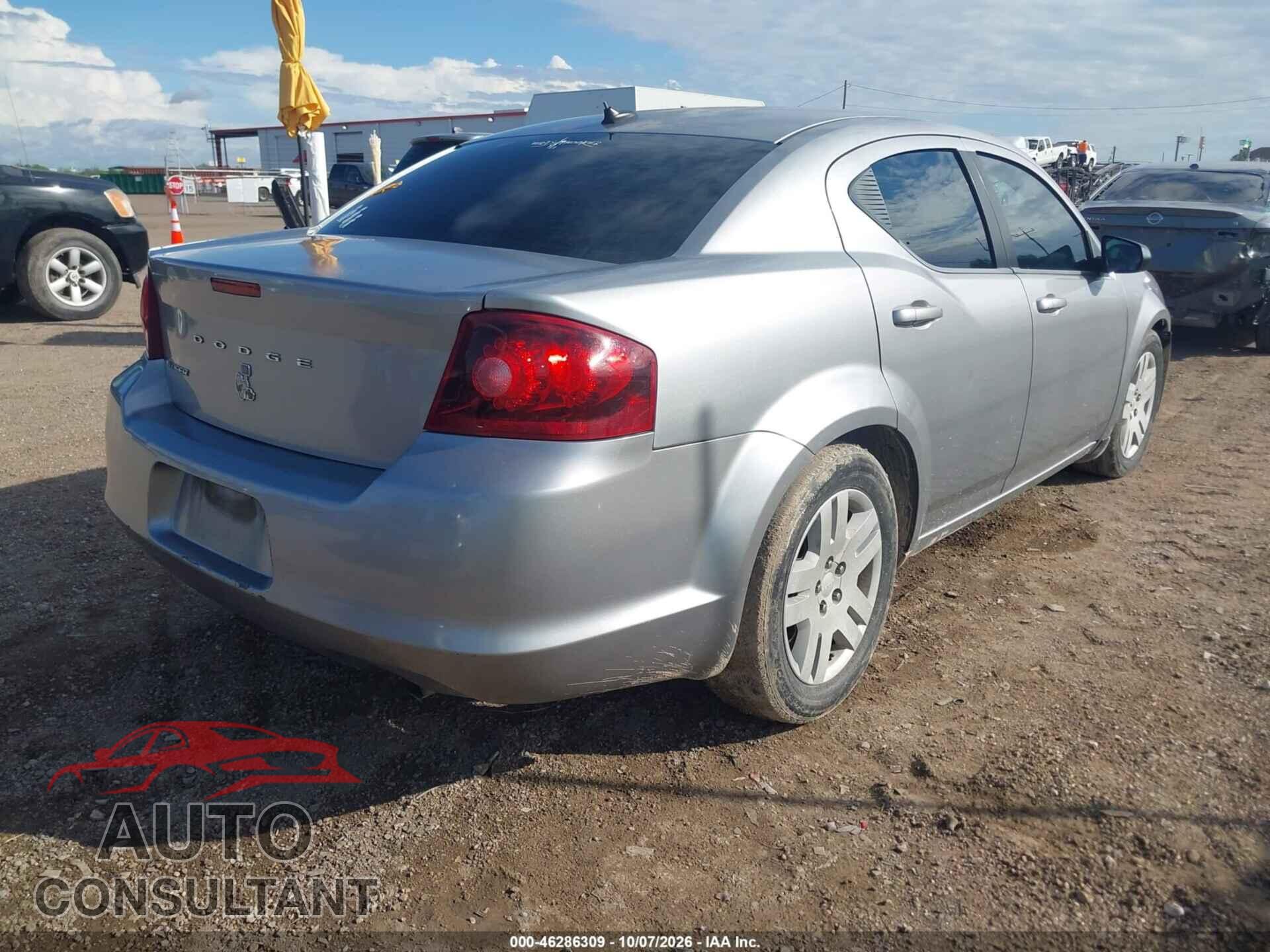 DODGE AVENGER 2013 - 1C3CDZAB7DN619682