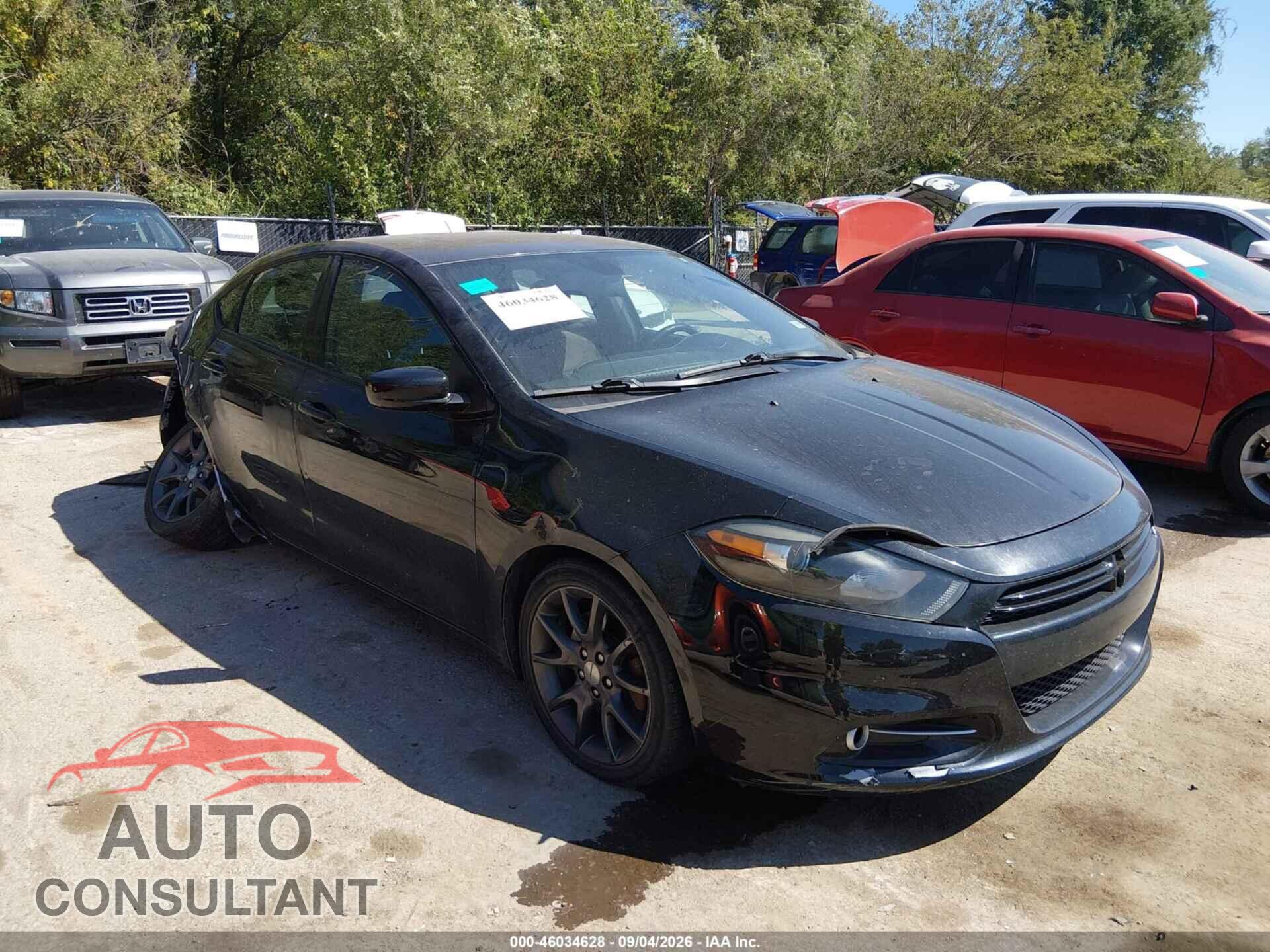 DODGE DART 2015 - 1C3CDFBB2FD301927