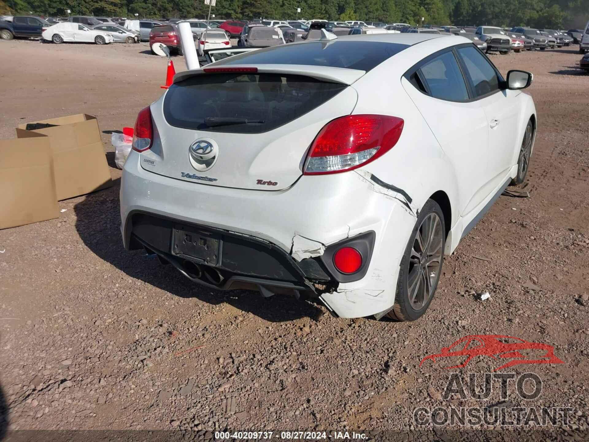 HYUNDAI VELOSTER 2016 - KMHTC6AE7GU287014