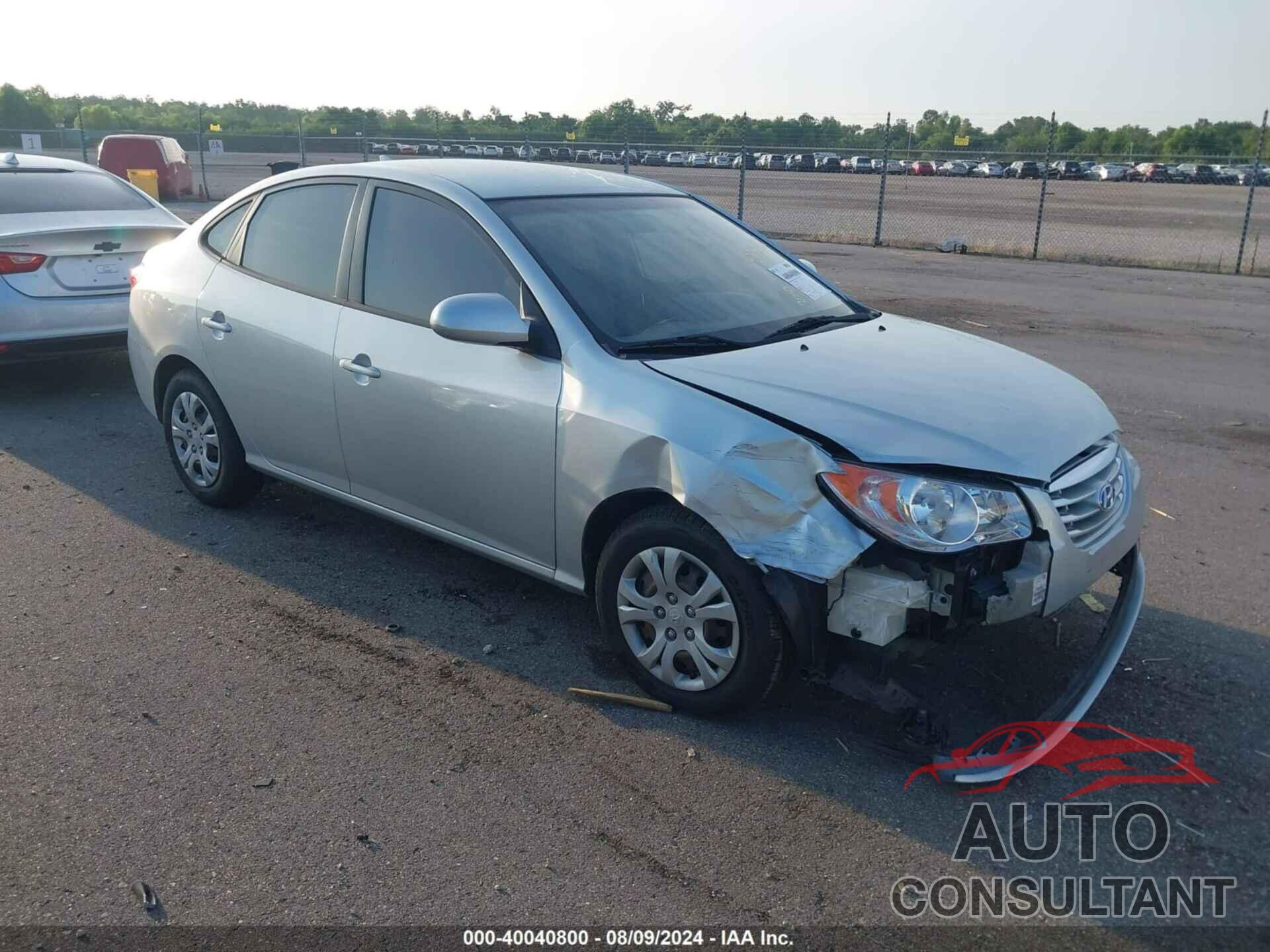 HYUNDAI ELANTRA 2010 - KMHDU4AD0AU176101