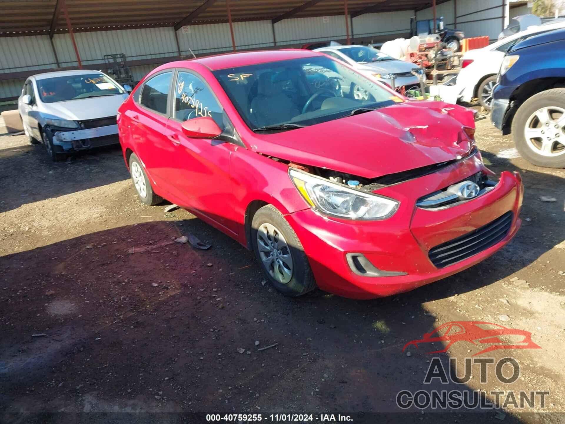 HYUNDAI ACCENT 2016 - KMHCT4AEXGU135992