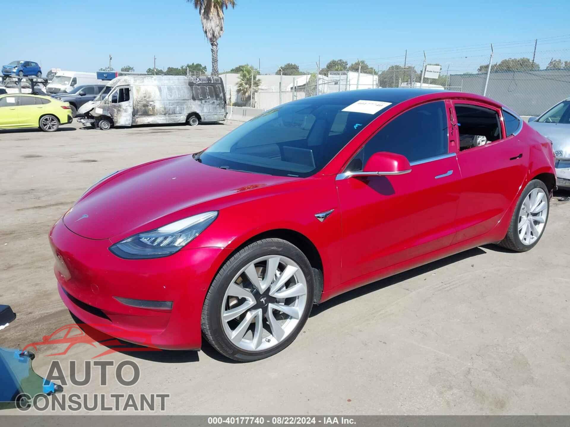 TESLA MODEL 3 2019 - 5YJ3E1EB8KF406594
