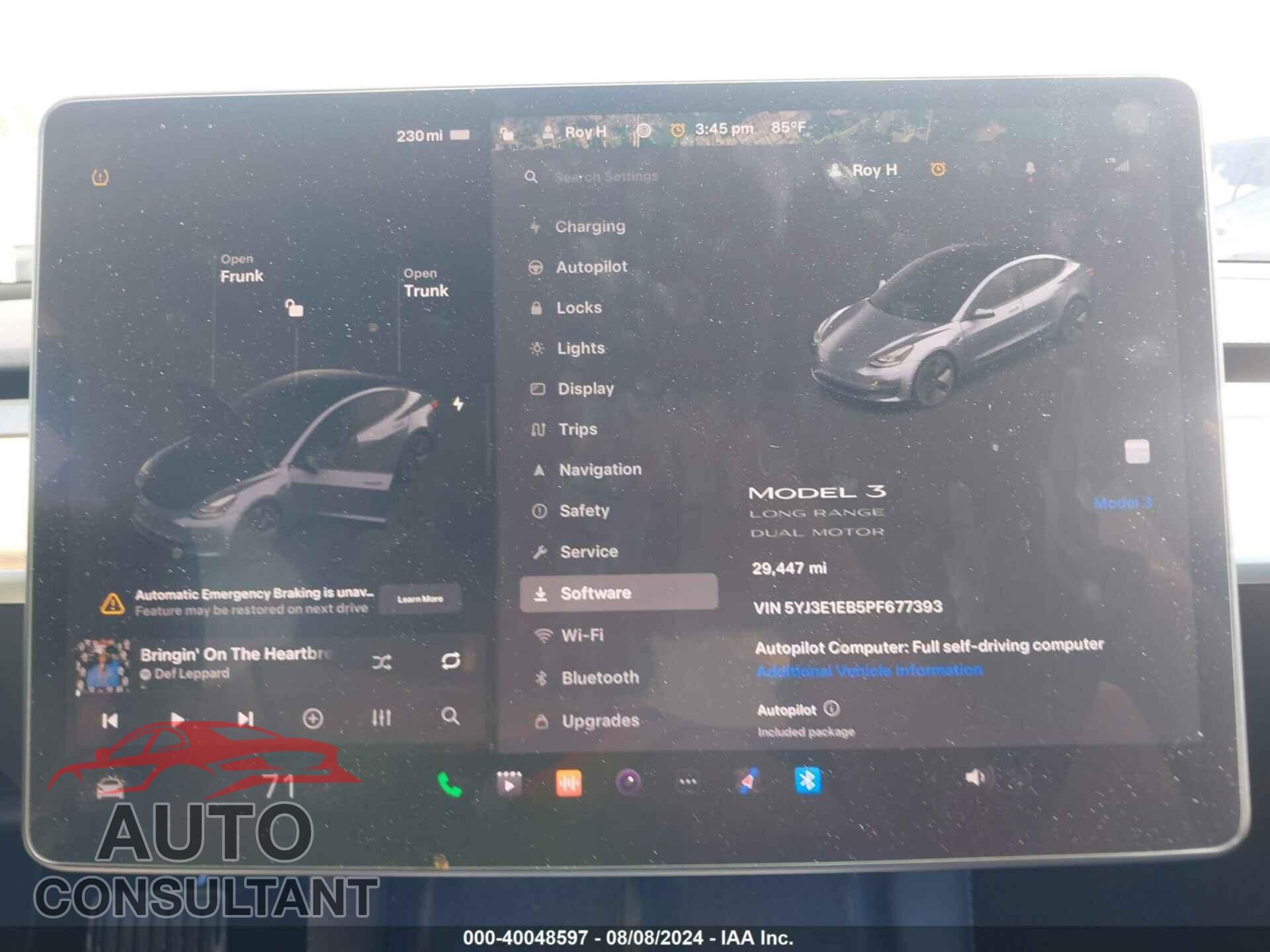 TESLA MODEL 3 2023 - 5YJ3E1EB5PF677393
