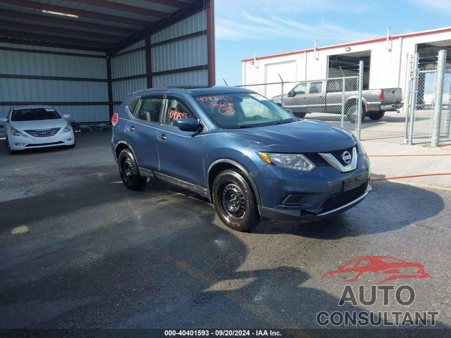 NISSAN ROGUE 2016 - KNMAT2MT7GP595877