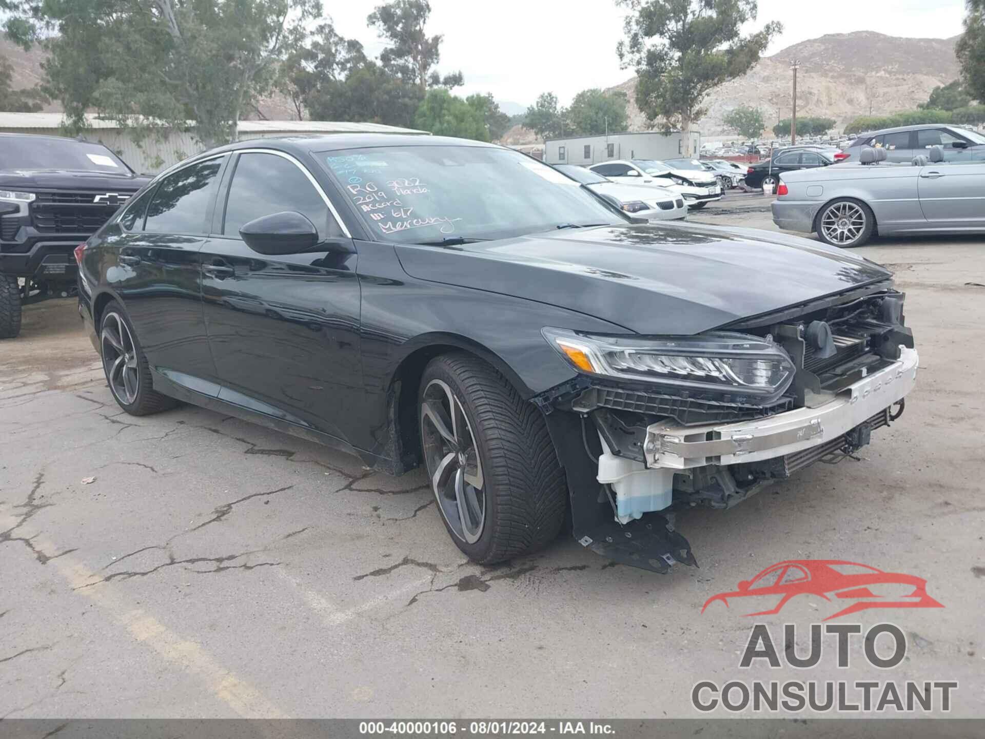 HONDA ACCORD 2019 - 1HGCV2F38KA016828