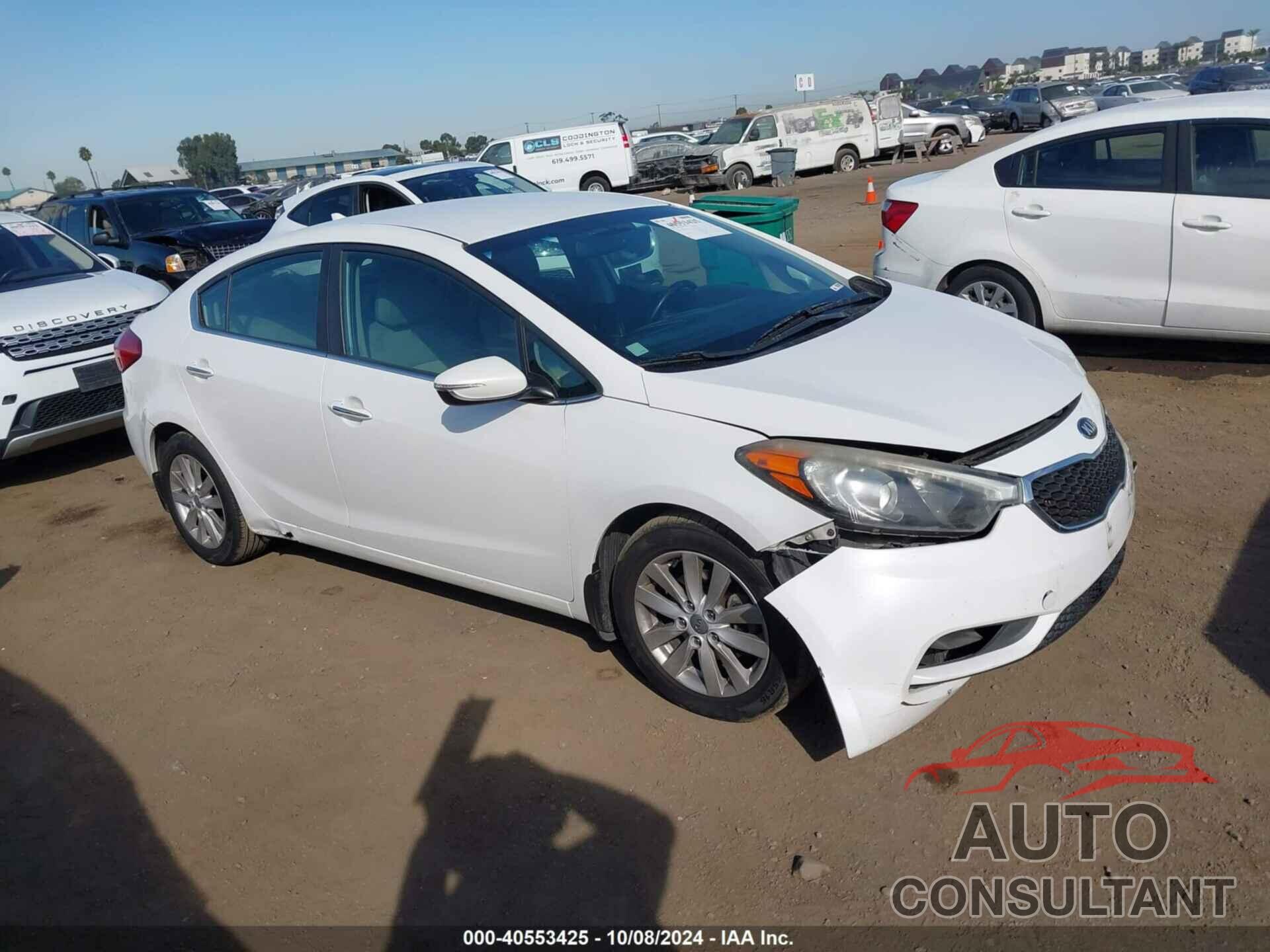 KIA FORTE 2014 - KNAFX4A88E5123196