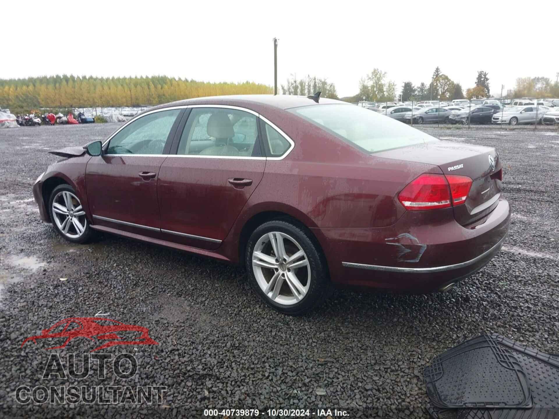 VOLKSWAGEN PASSAT 2012 - 1VWCN7A39CC031828