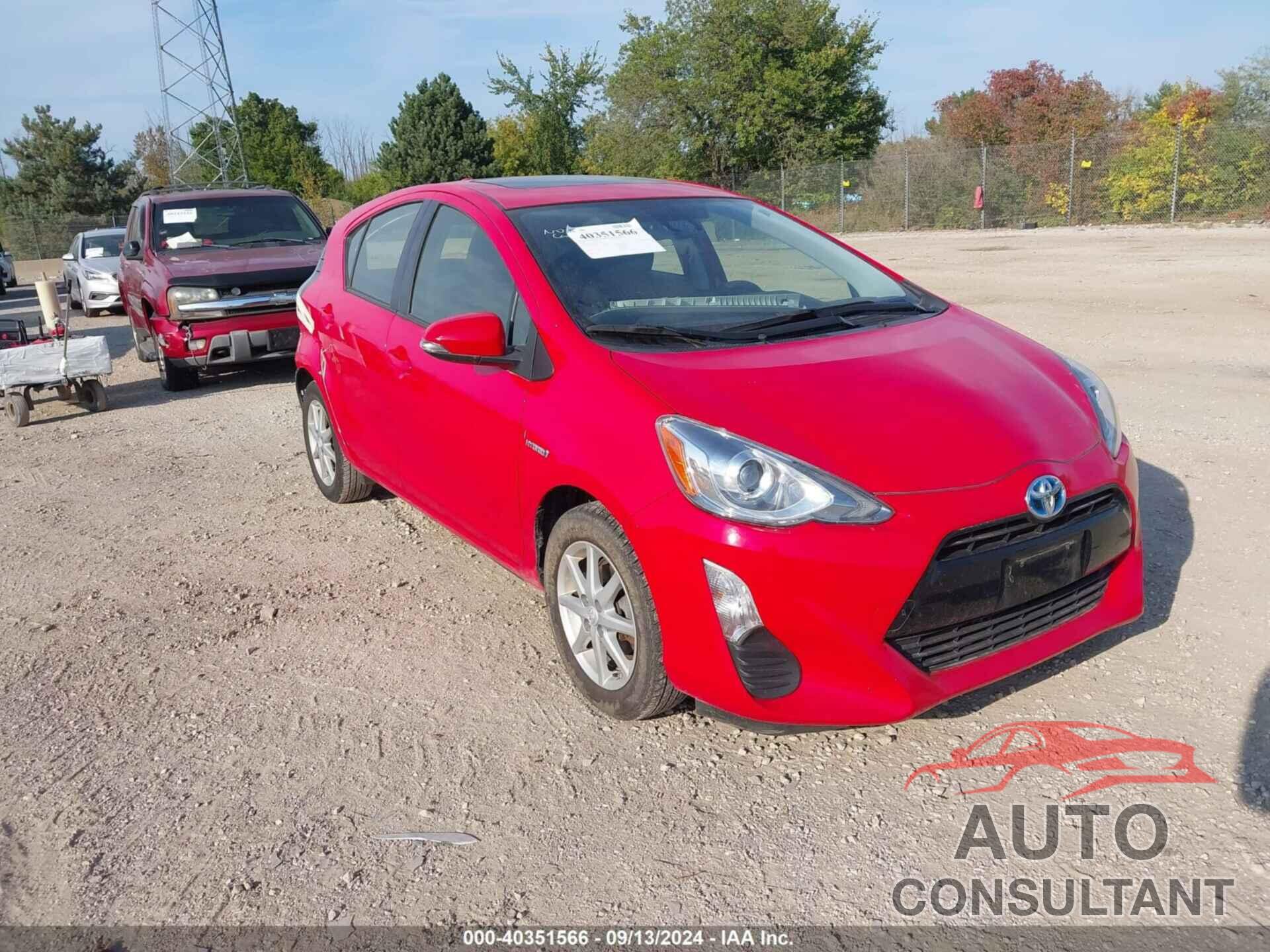 TOYOTA PRIUS C 2016 - JTDKDTB33G1117887