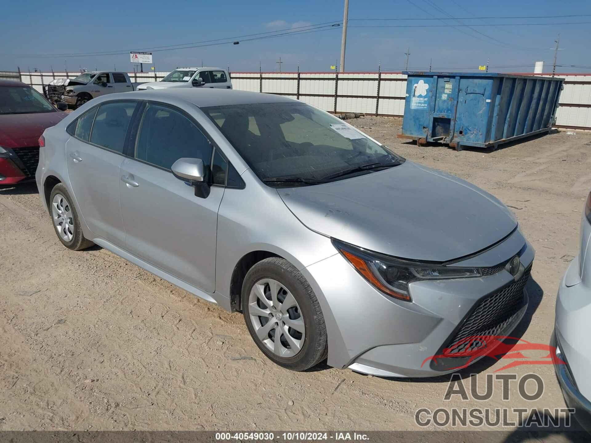 TOYOTA COROLLA 2022 - JTDEPMAE4N3020647