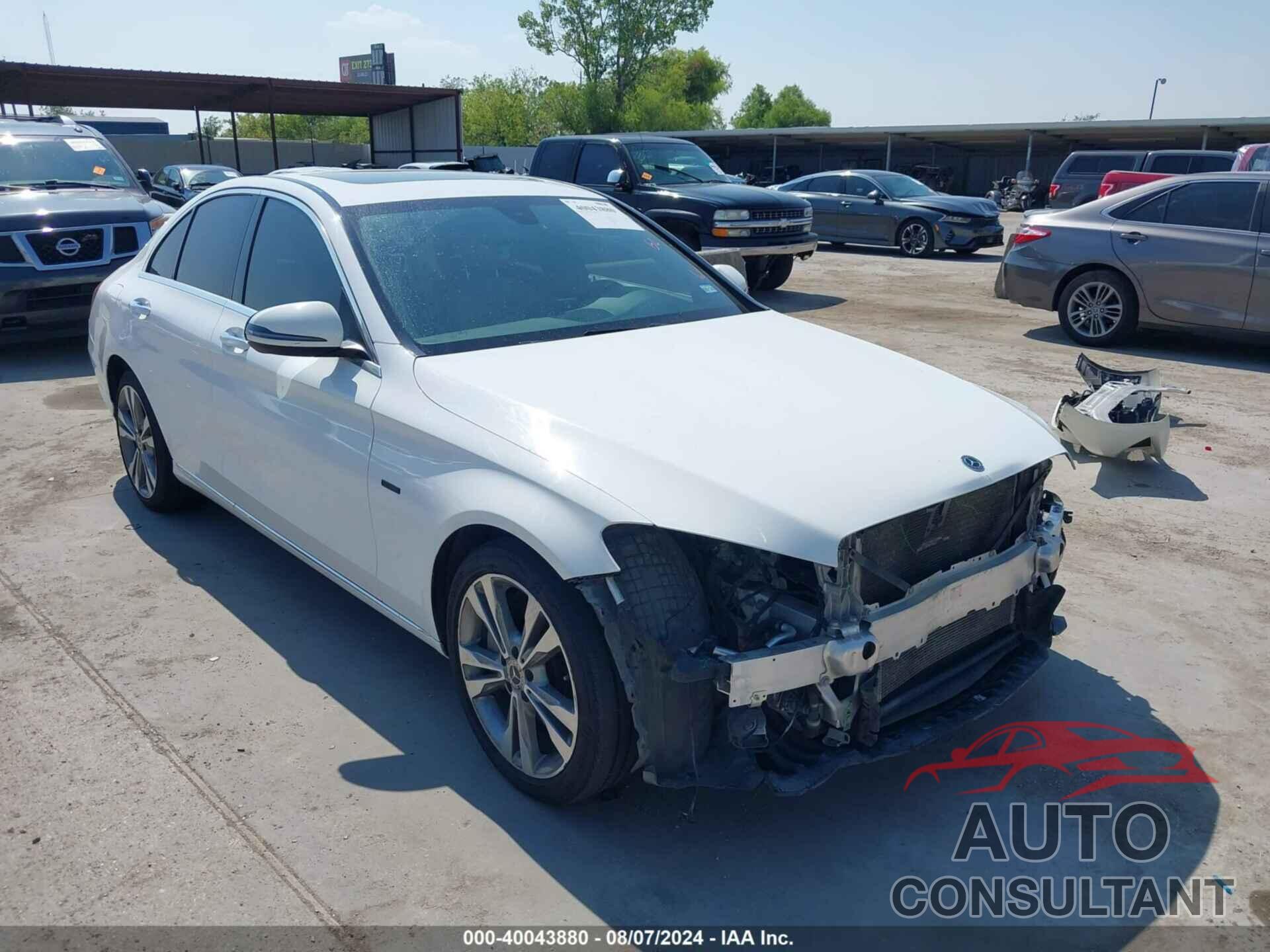 MERCEDES-BENZ C 350E 2018 - 55SWF4HBXJU257707