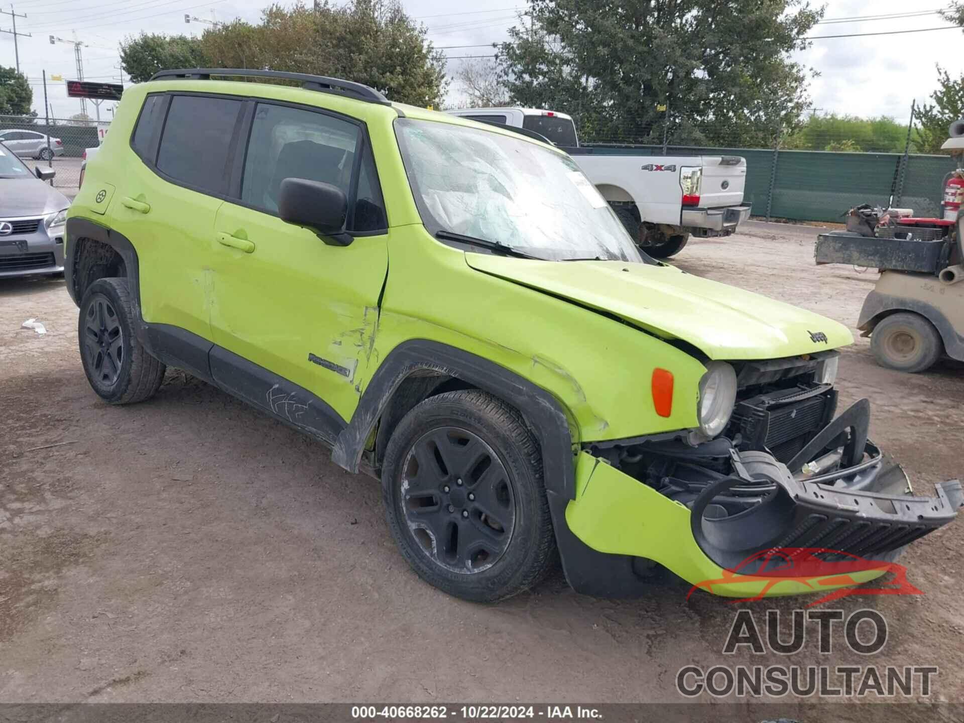JEEP RENEGADE 2018 - ZACCJBAB4JPH35307