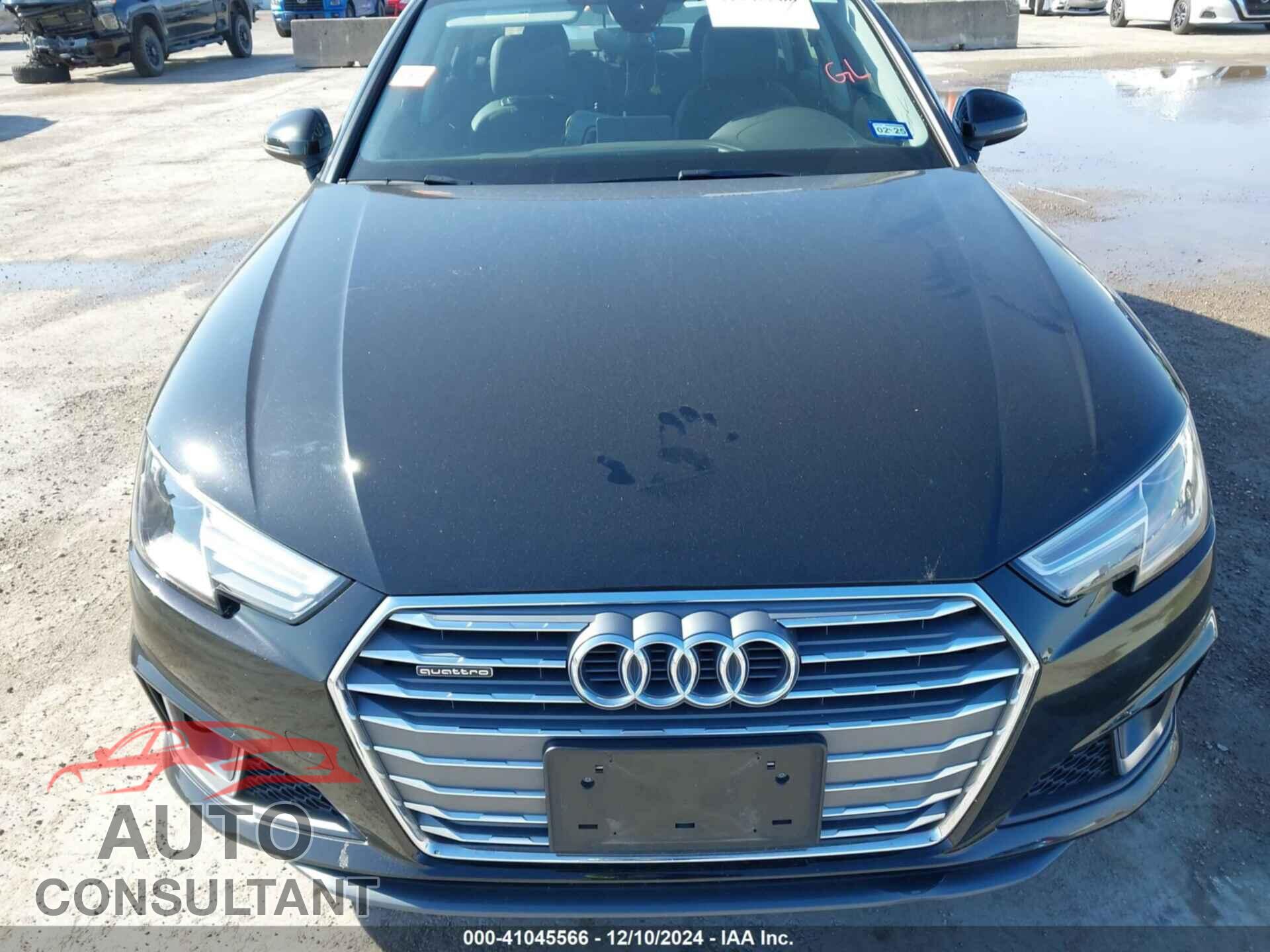 AUDI A4 2019 - WAUDNAF40KA024392