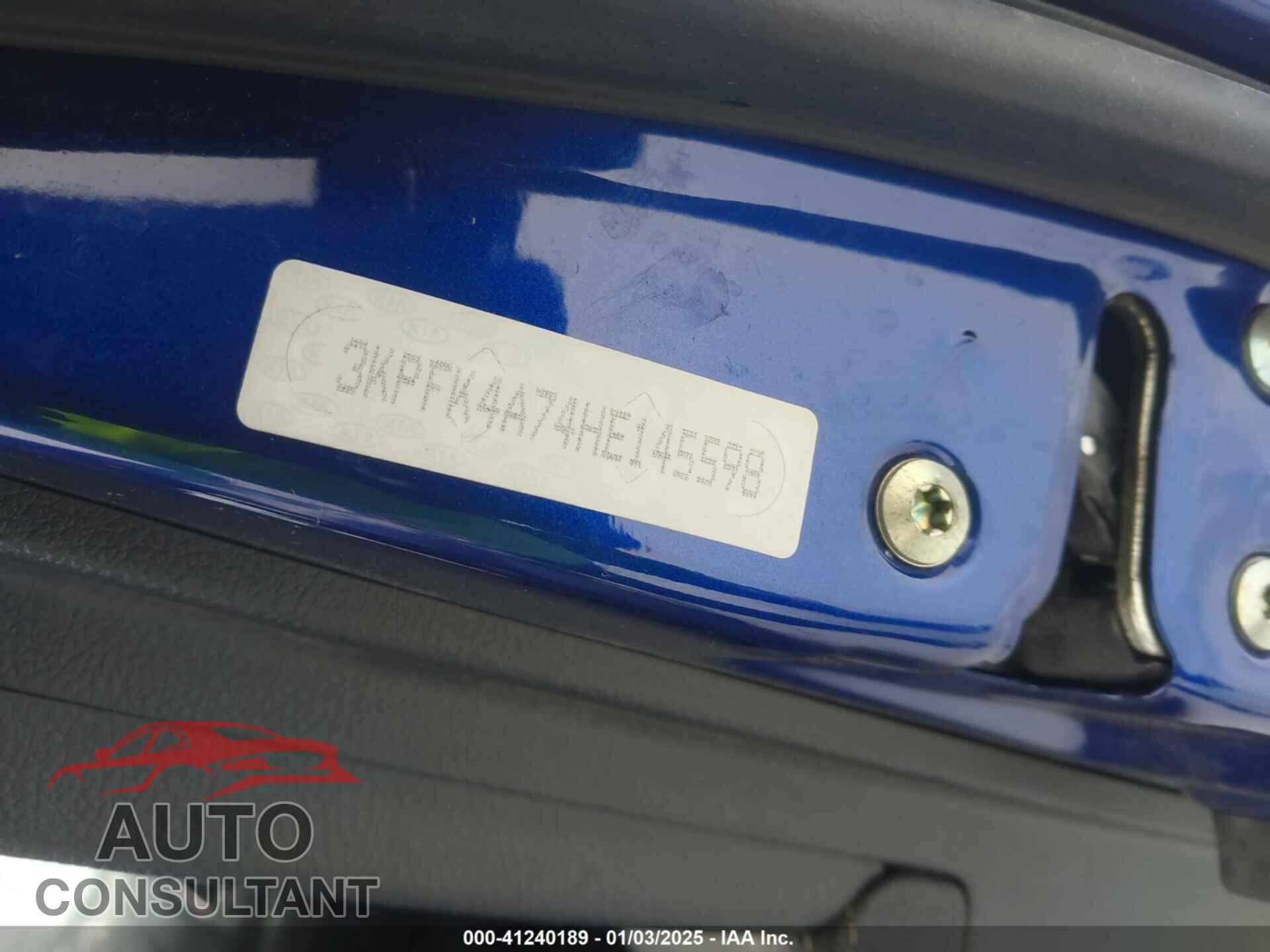 KIA FORTE 2017 - 3KPFK4A74HE145598