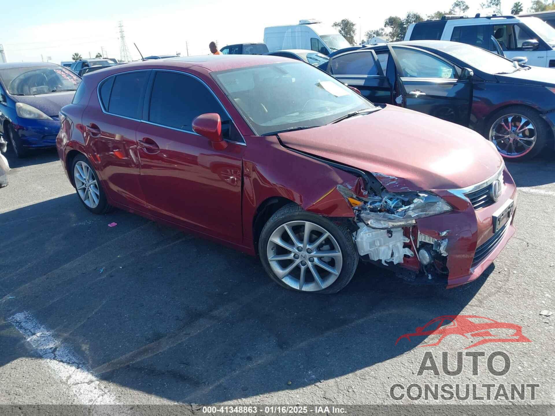 LEXUS CT 200H 2013 - JTHKD5BH6D2151480