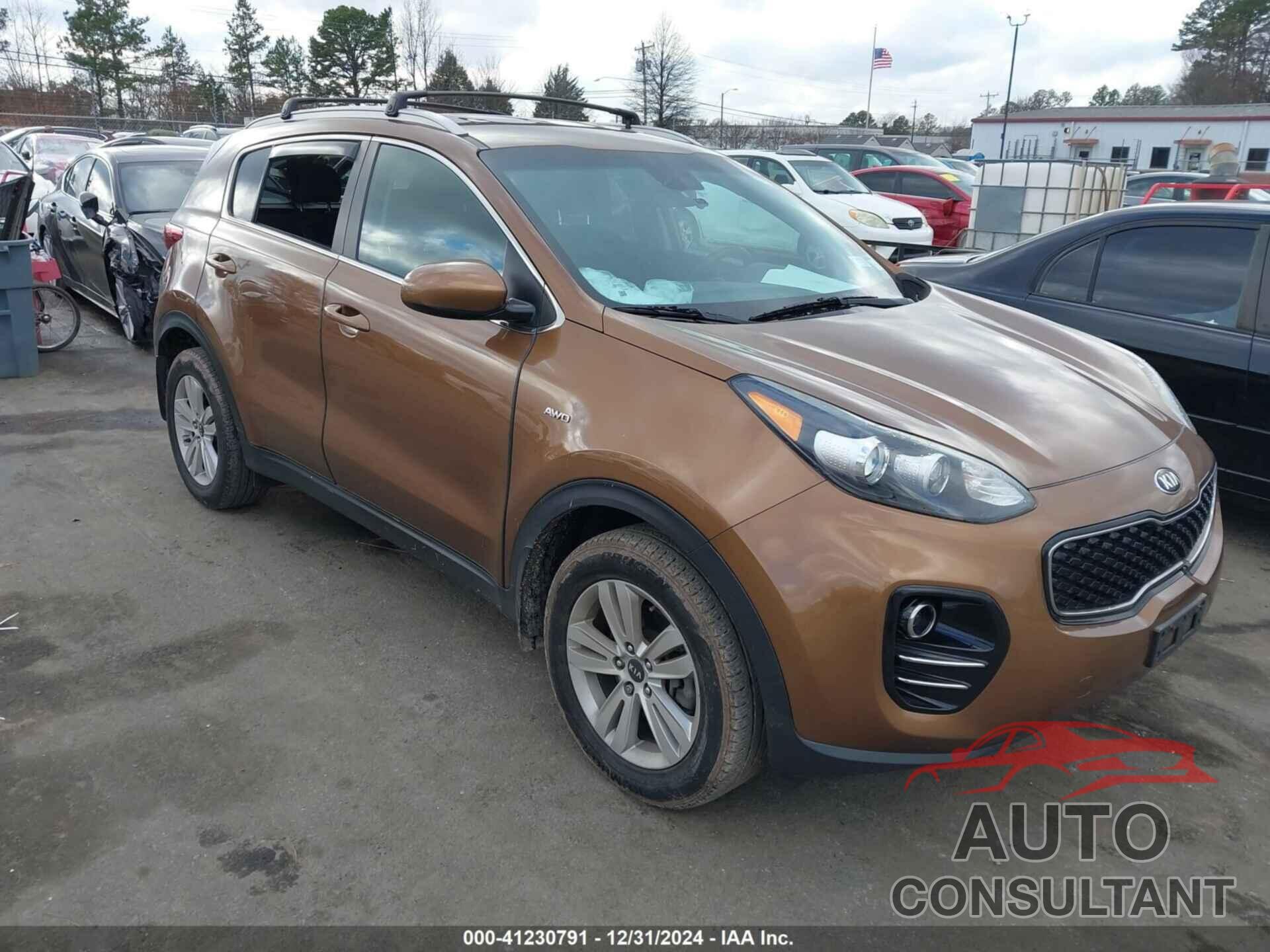 KIA SPORTAGE 2018 - KNDPMCAC5J7419709