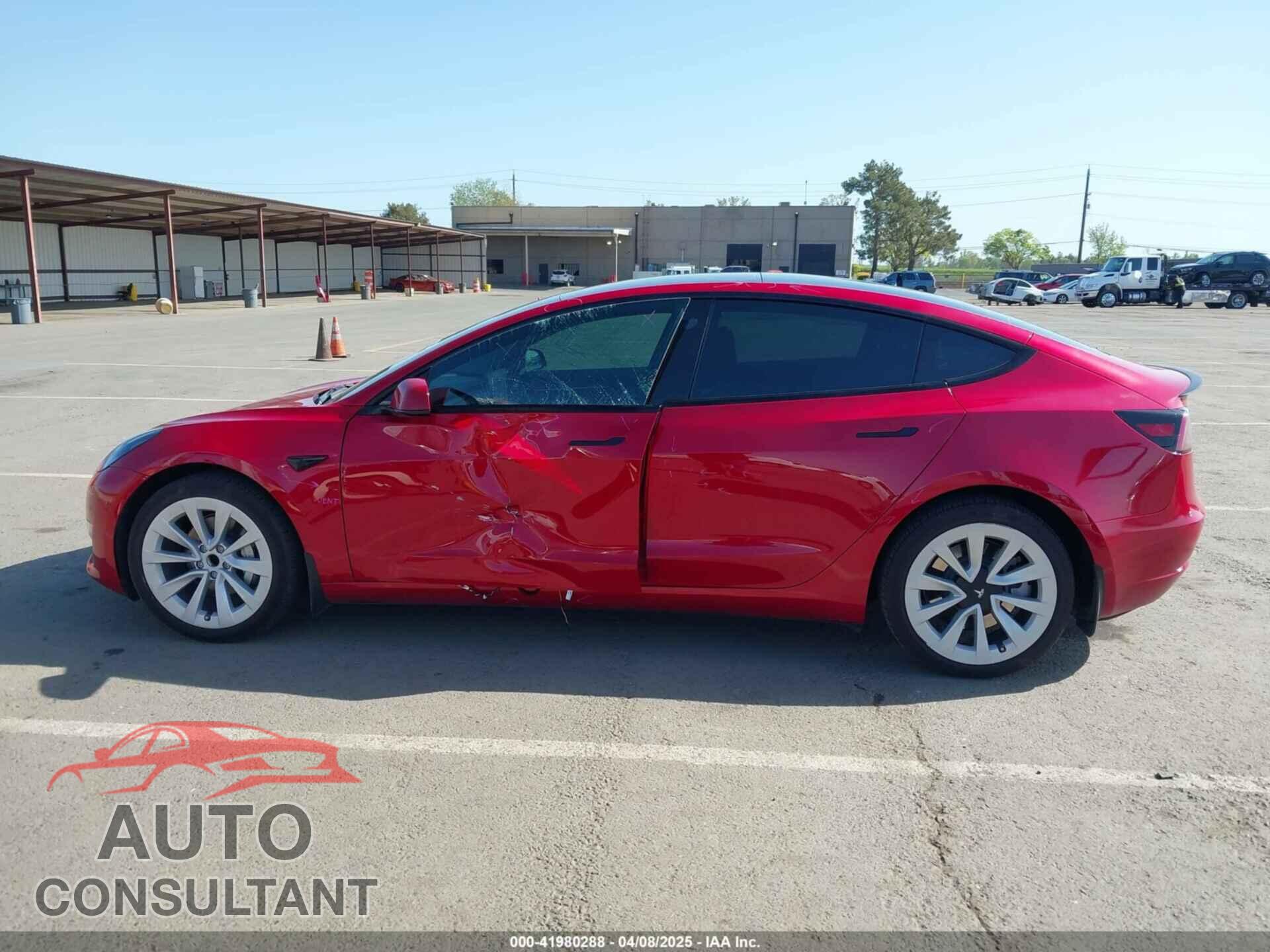 TESLA MODEL 3 2022 - 5YJ3E1EA0NF372226