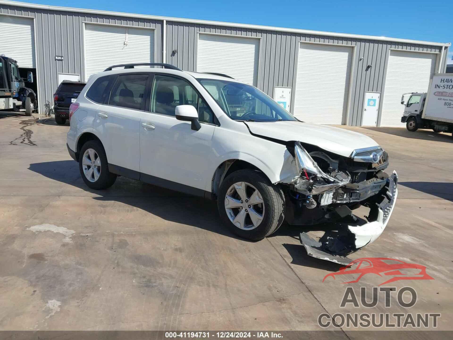 SUBARU FORESTER 2016 - JF2SJARC3GH567356