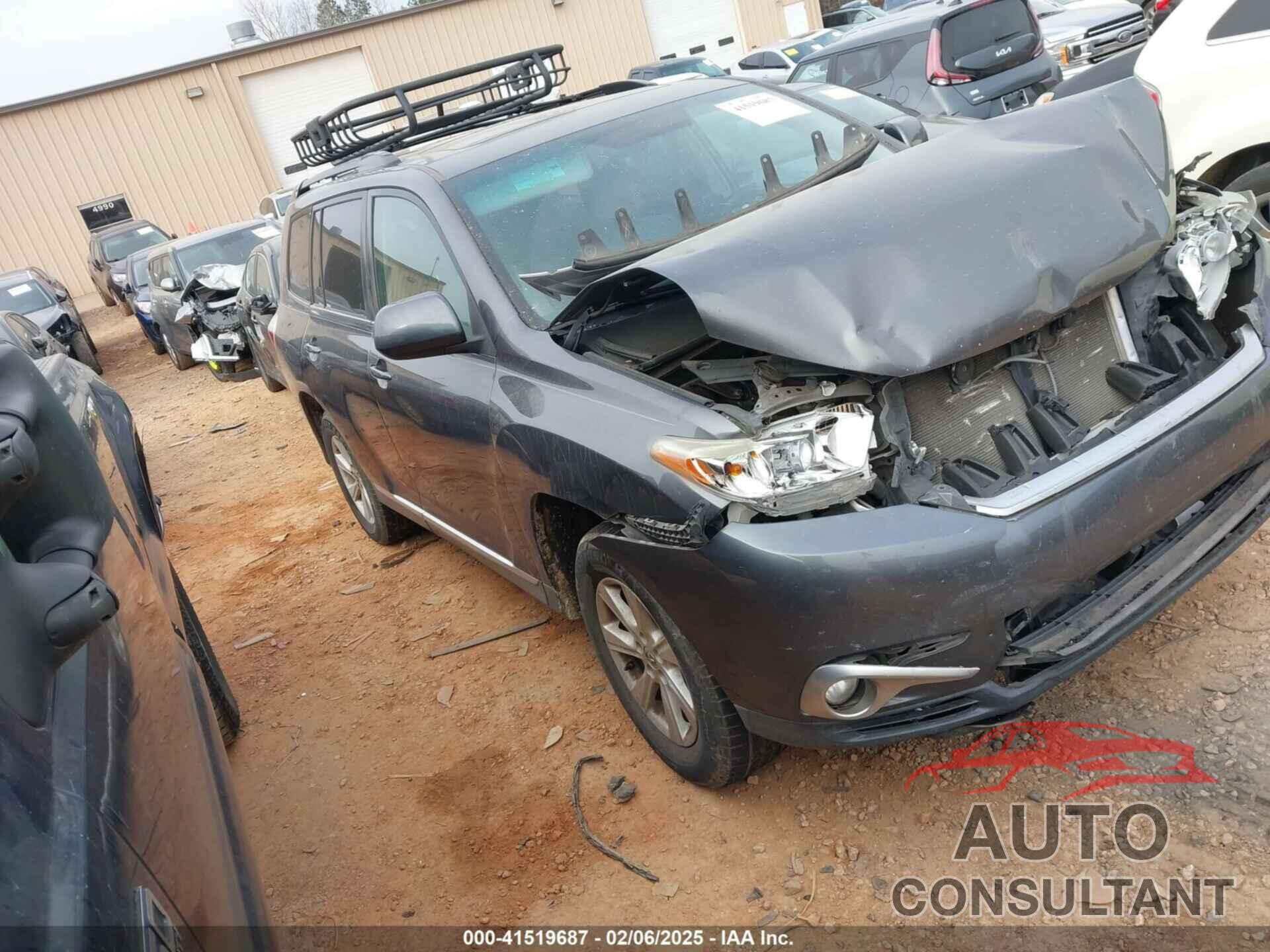 TOYOTA HIGHLANDER 2012 - 5TDZA3EH5CS024834