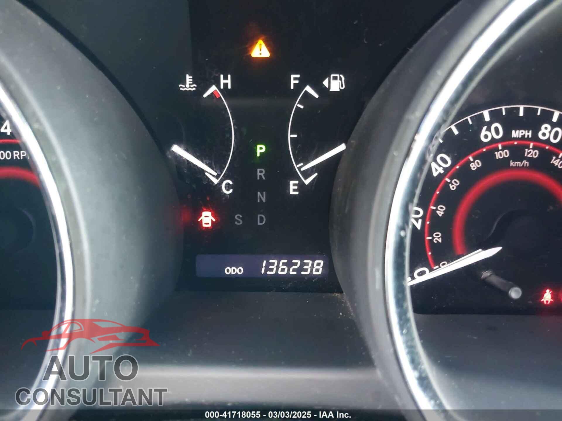 TOYOTA HIGHLANDER 2012 - 5TDZK3EH3CS055674