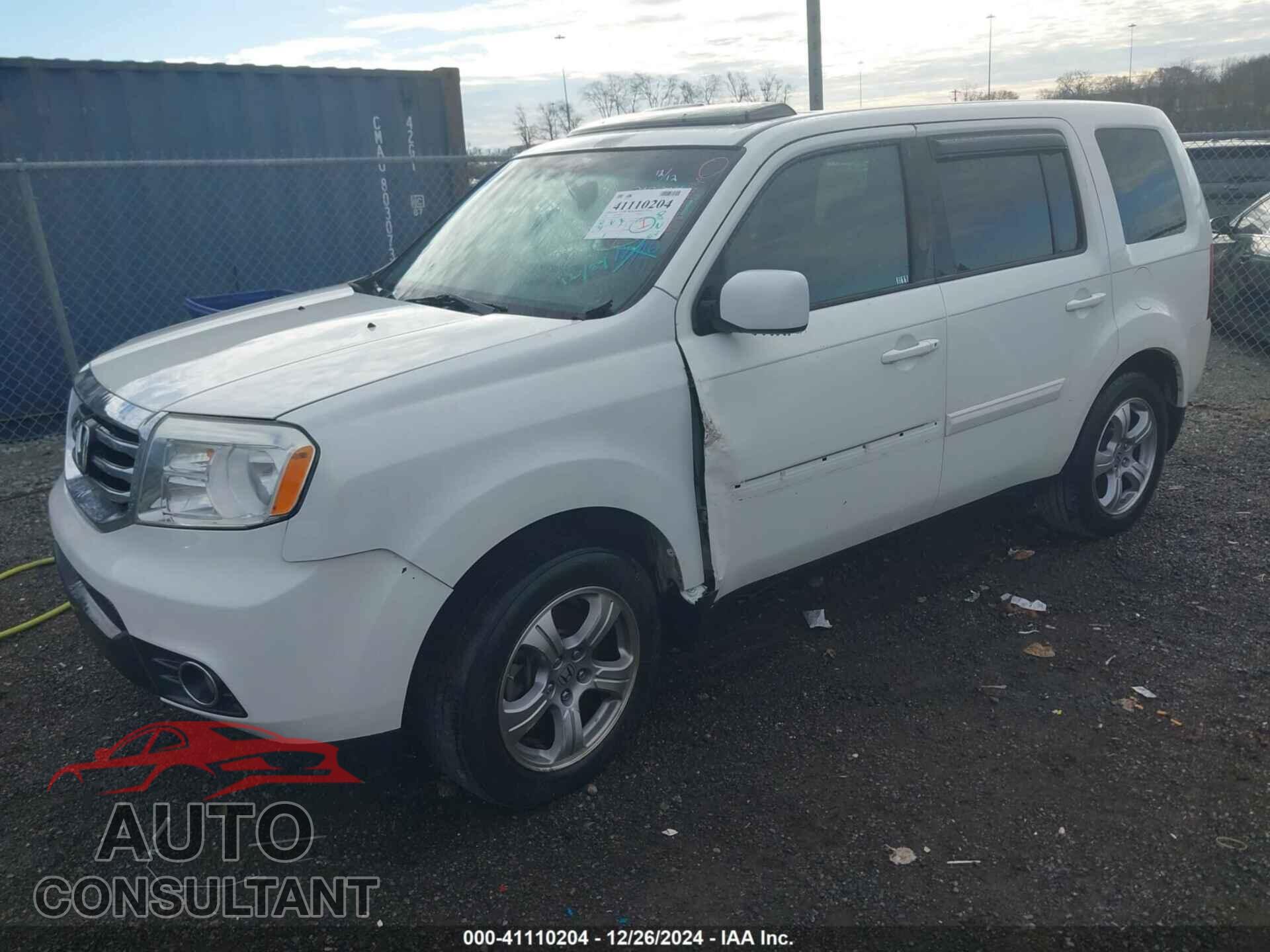 HONDA PILOT 2013 - 5FNYF3H50DB012014