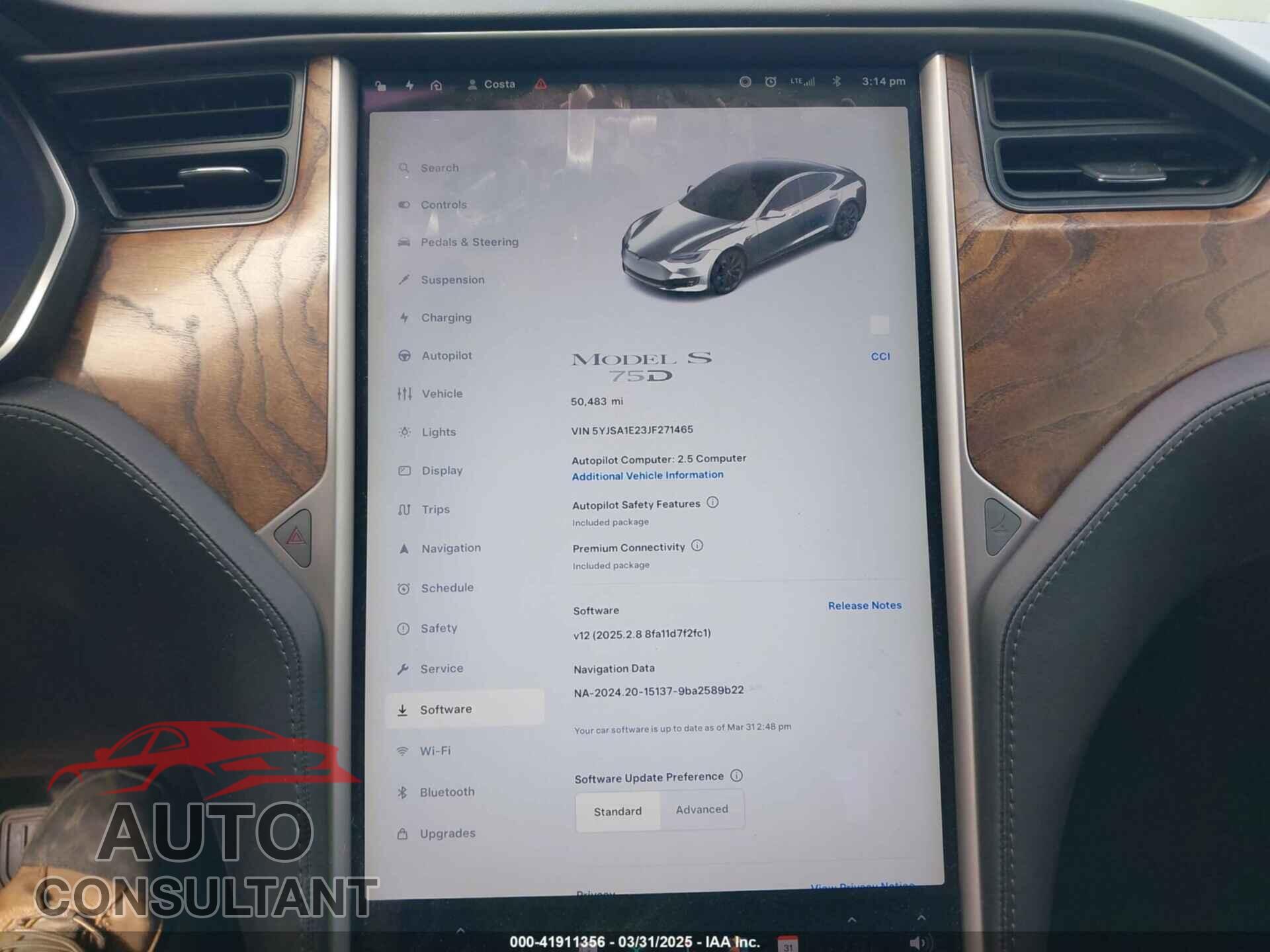 TESLA MODEL S 2018 - 5YJSA1E23JF271465