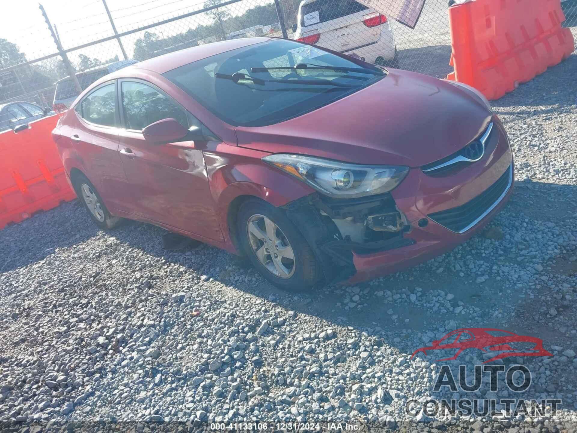 HYUNDAI ELANTRA 2014 - KMHDH4AE1EU170956