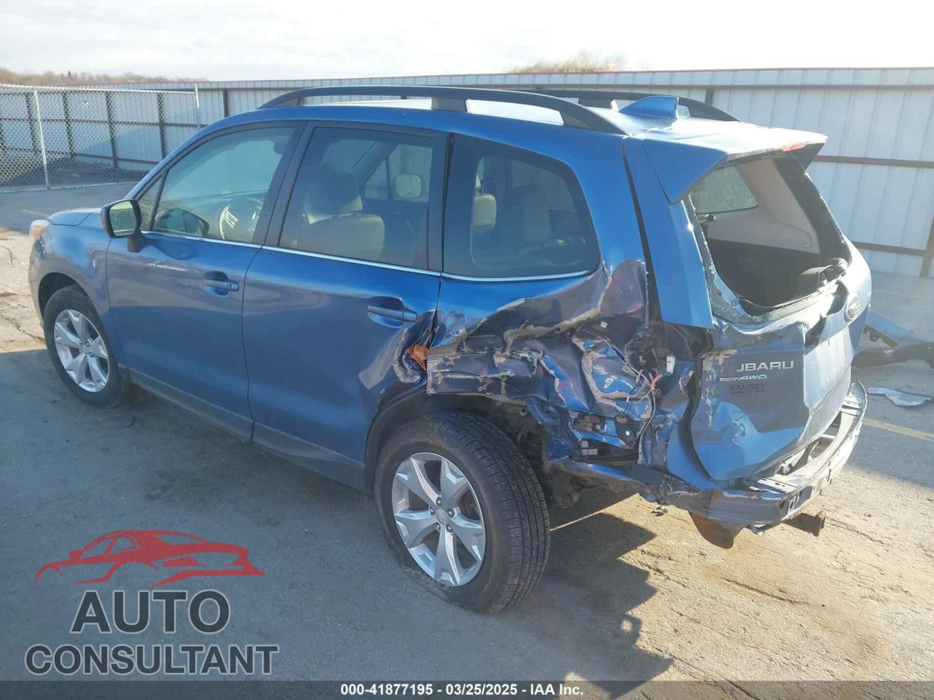 SUBARU FORESTER 2016 - JF2SJARC5GH411299