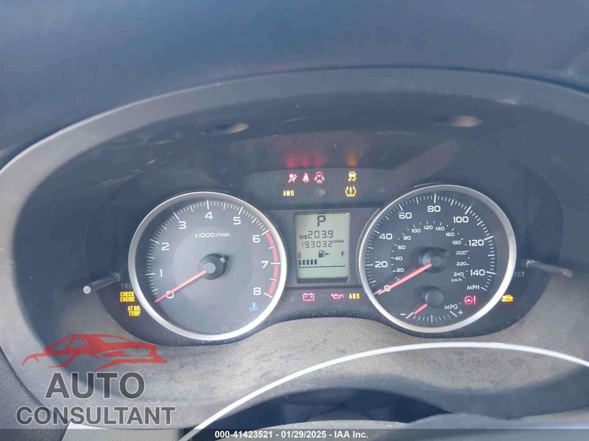 SUBARU FORESTER 2014 - JF2SJAAC0EH439472