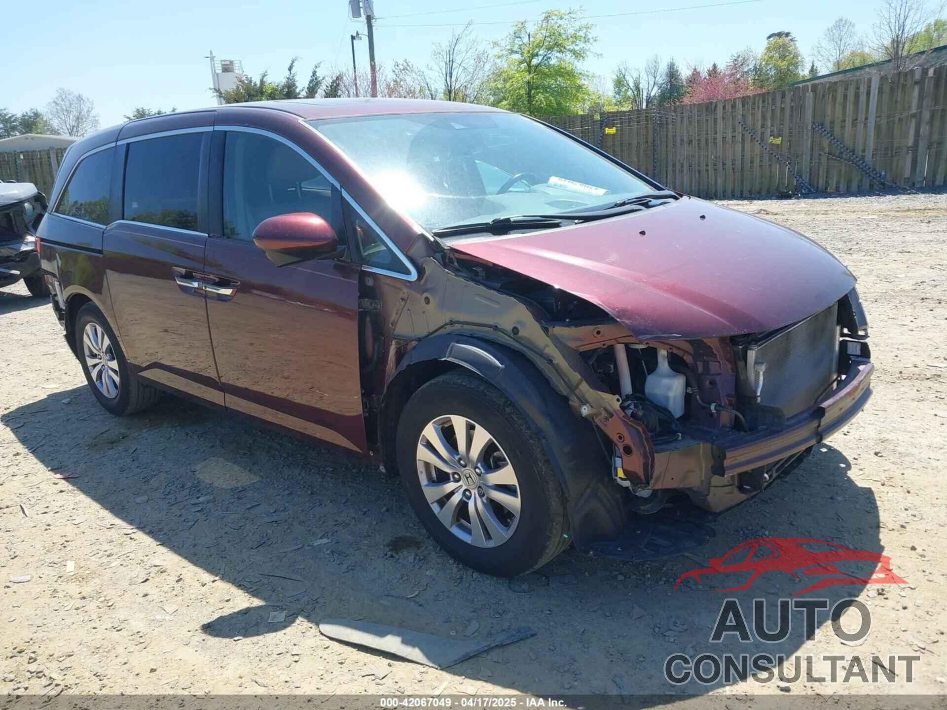 HONDA ODYSSEY 2016 - 5FNRL5H68GB162863
