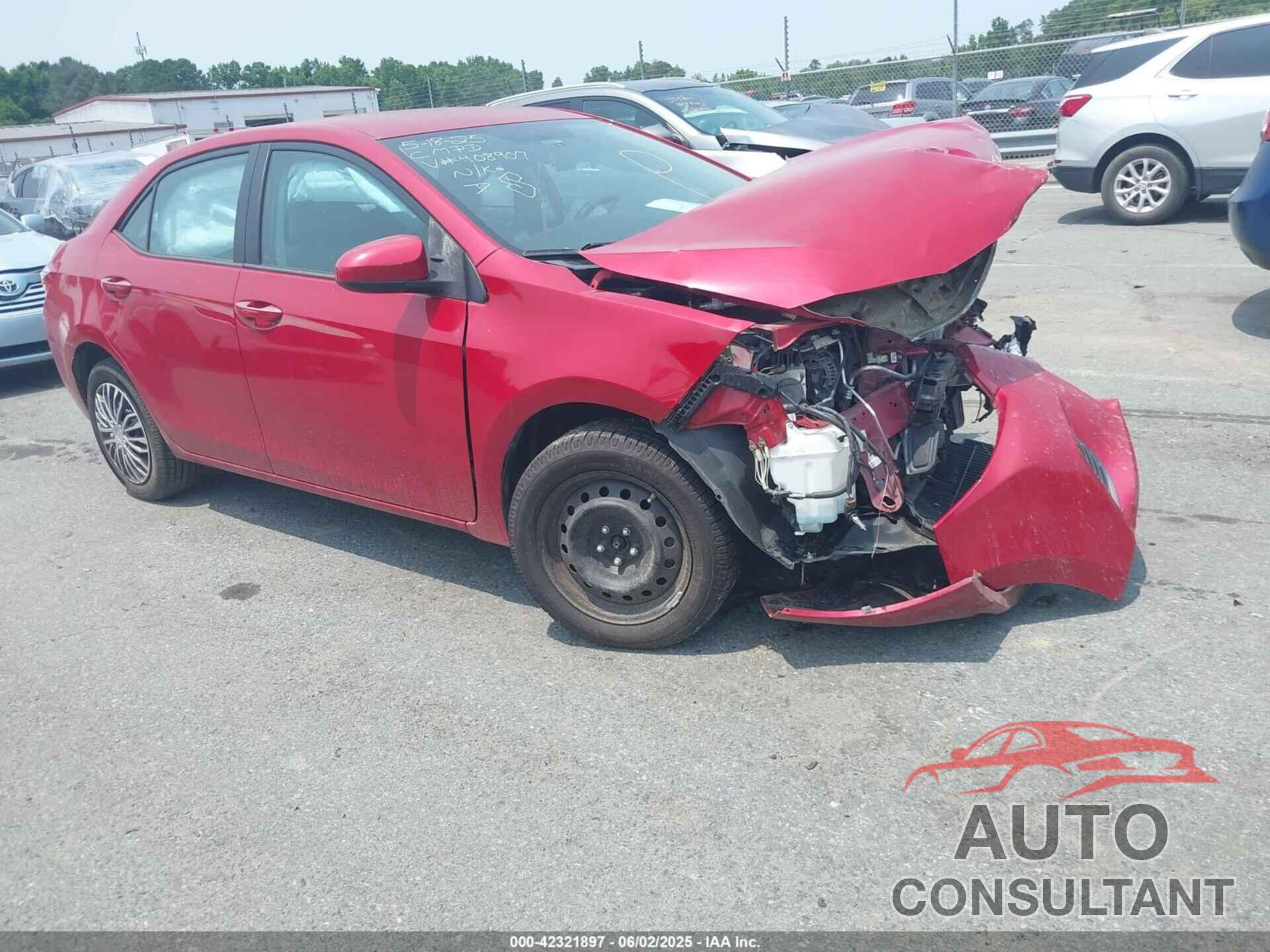TOYOTA COROLLA 2015 - 2T1BURHE6FC408907
