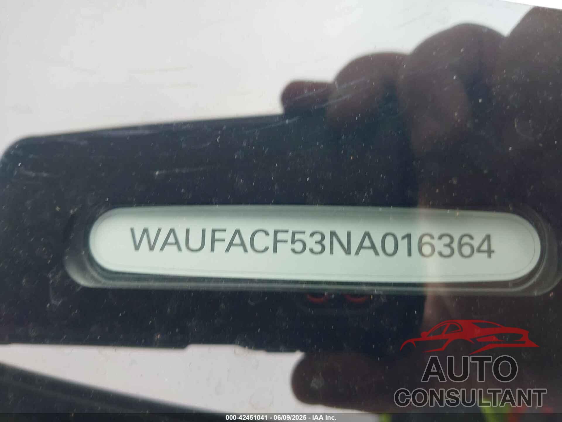 AUDI A5 SPORTBACK 2022 - WAUFACF53NA016364