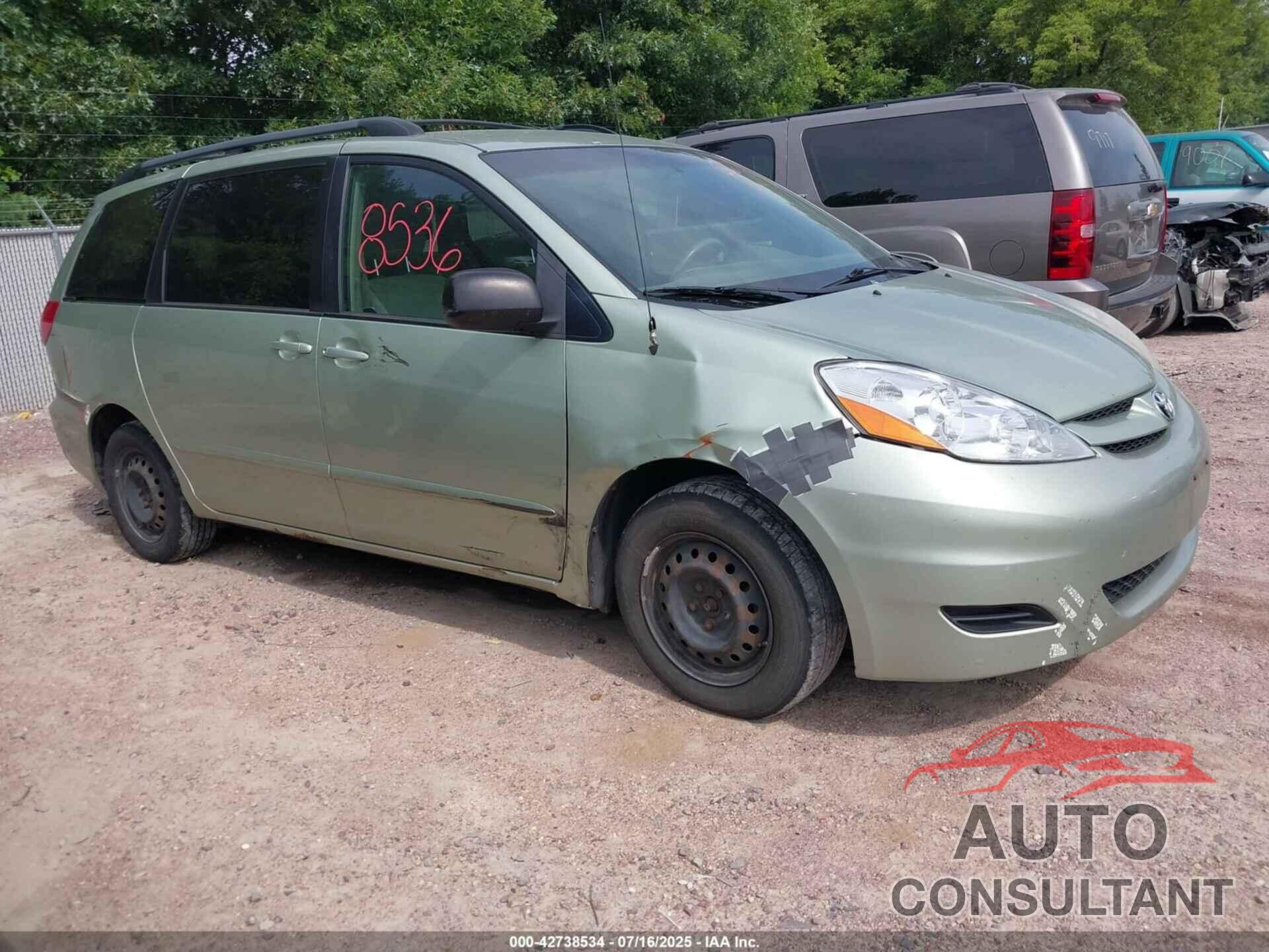 TOYOTA SIENNA 2009 - 5TDZK23CX9S283181